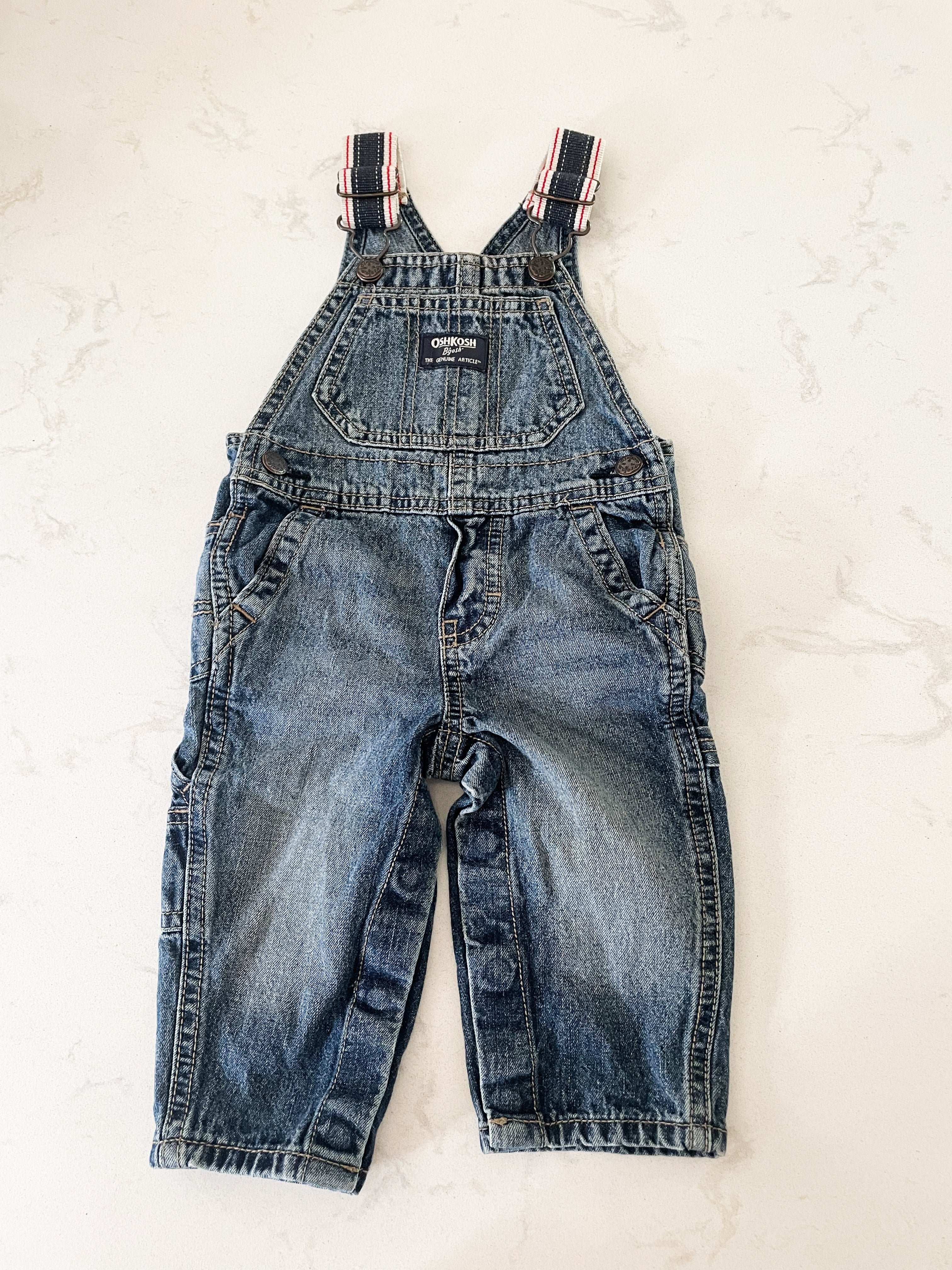 Oshkosh-6-9m-GUC- Jean overalls