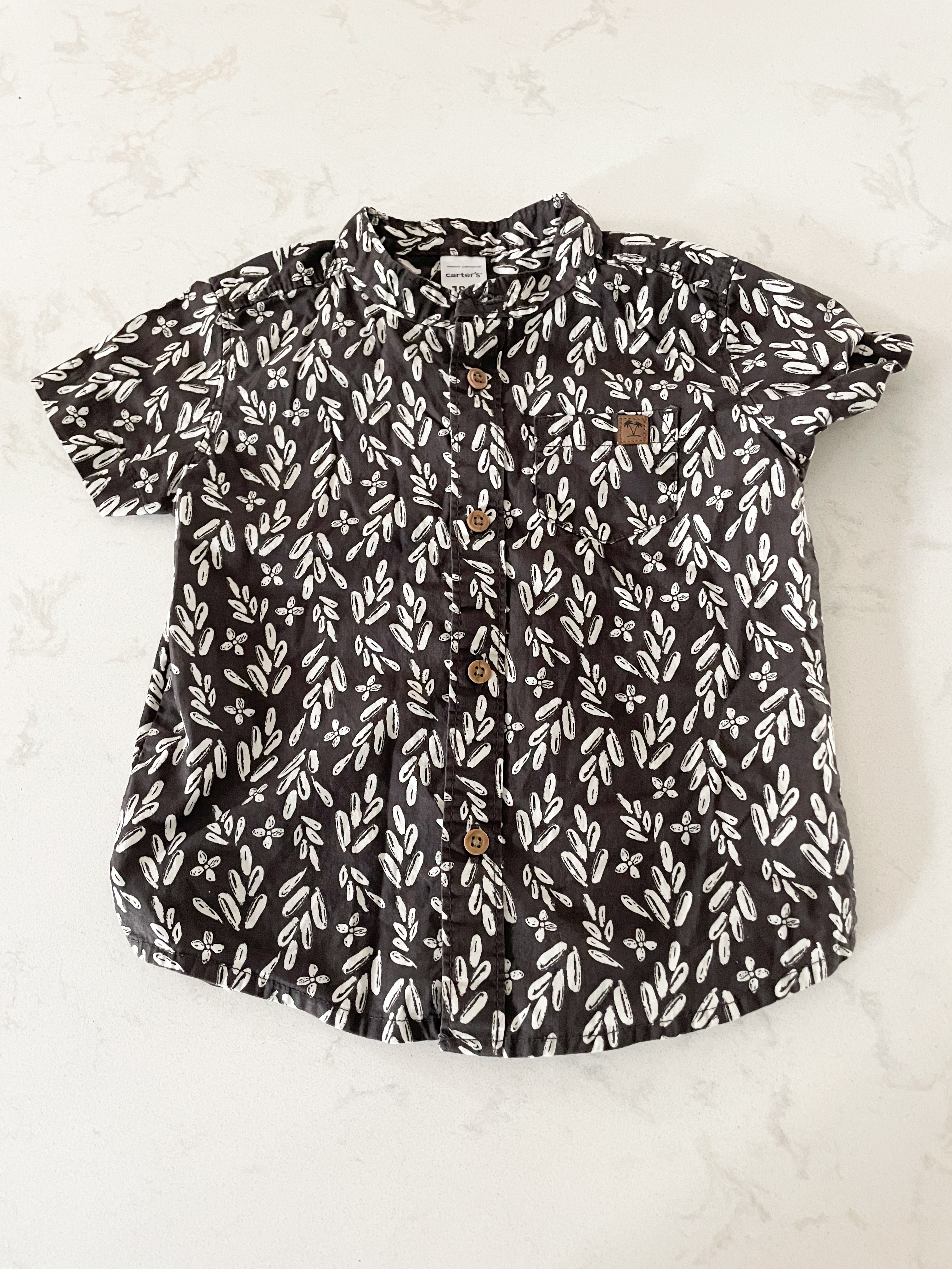 Carter’s-18m-VGUC-button up short sleeve shirt