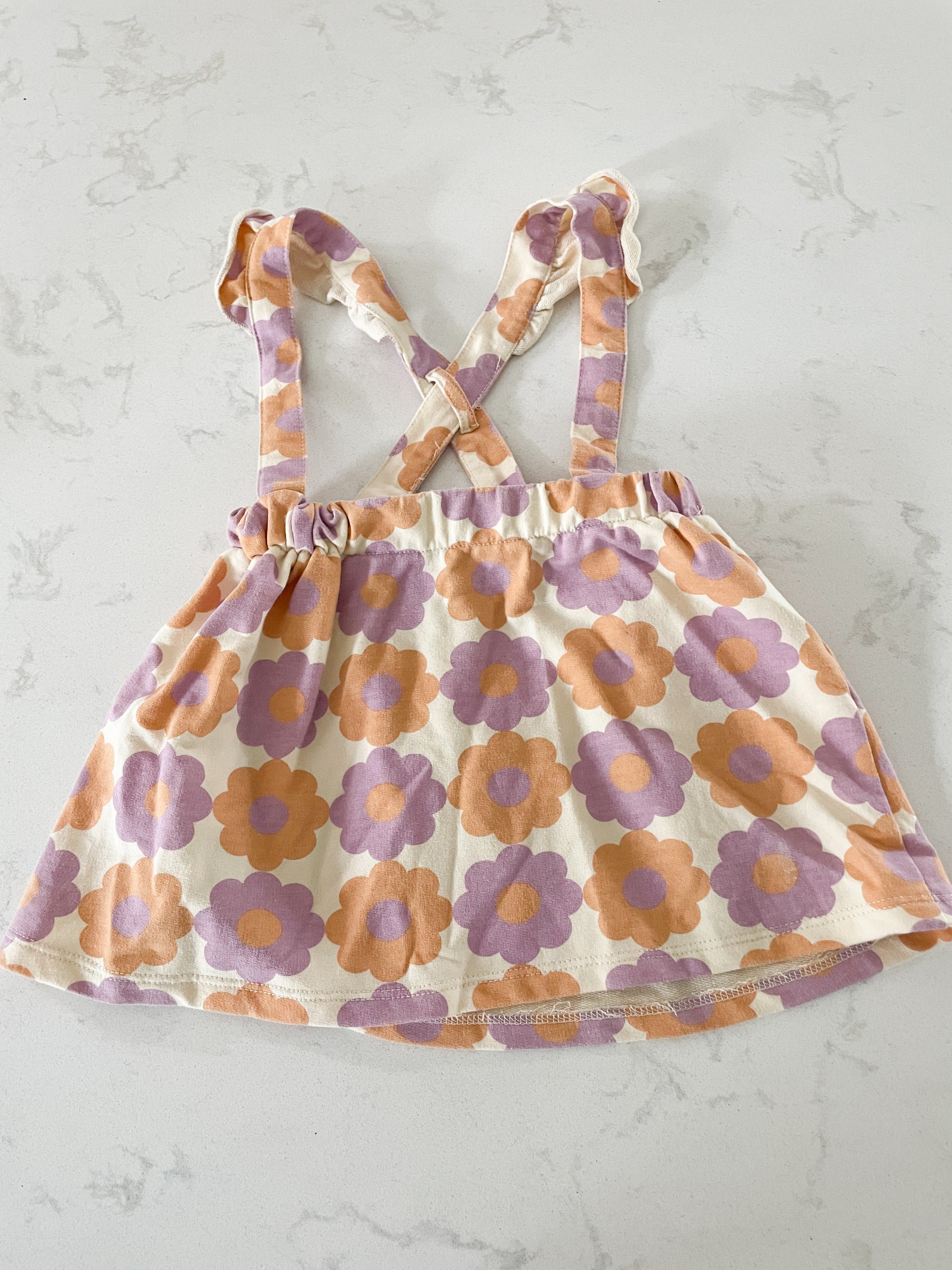 PL Baby-18m-VGUC- purple and brown floral skirtall