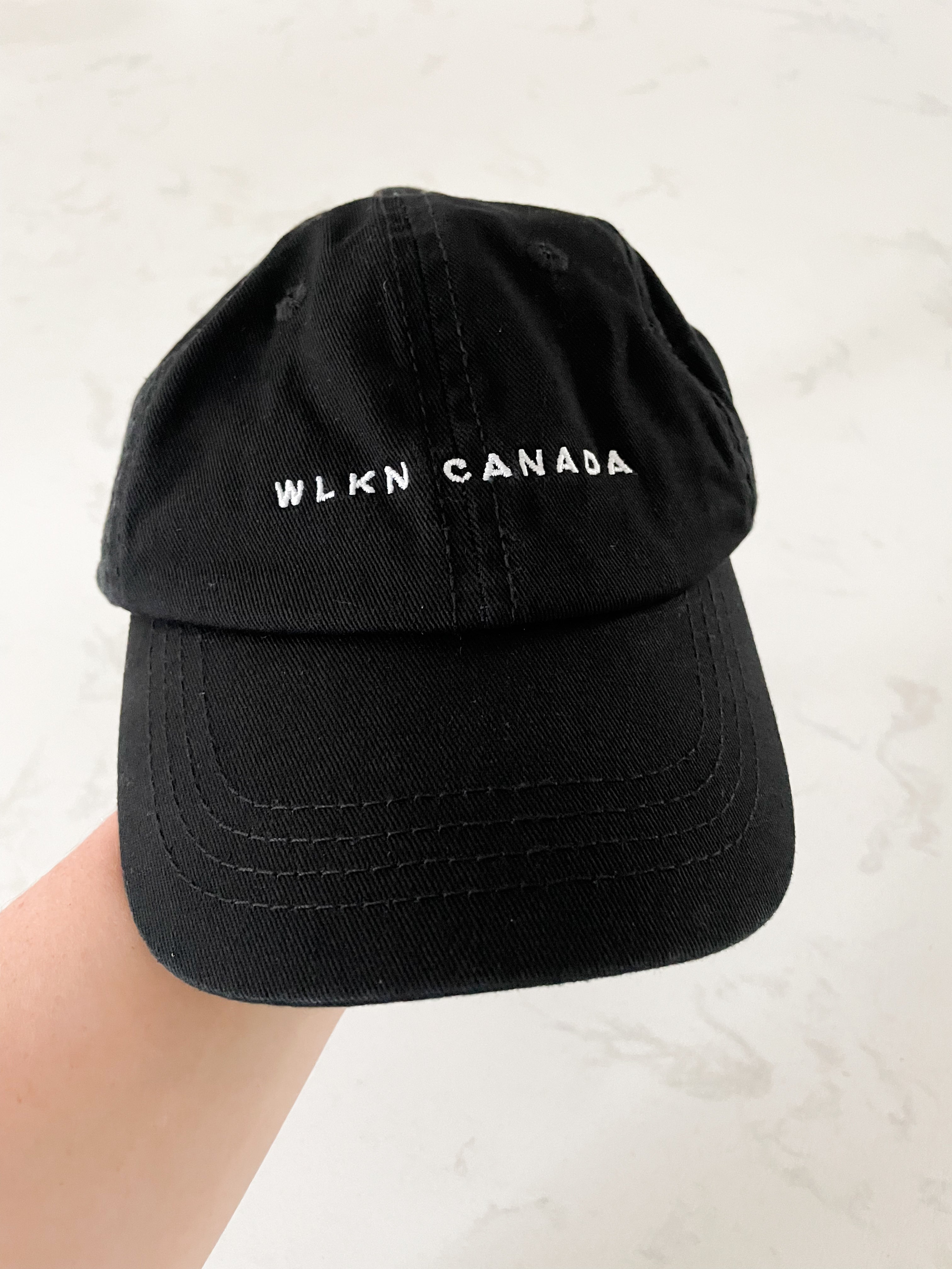 WLKN- 2-5Y- VGUC- black embroidered ball cap