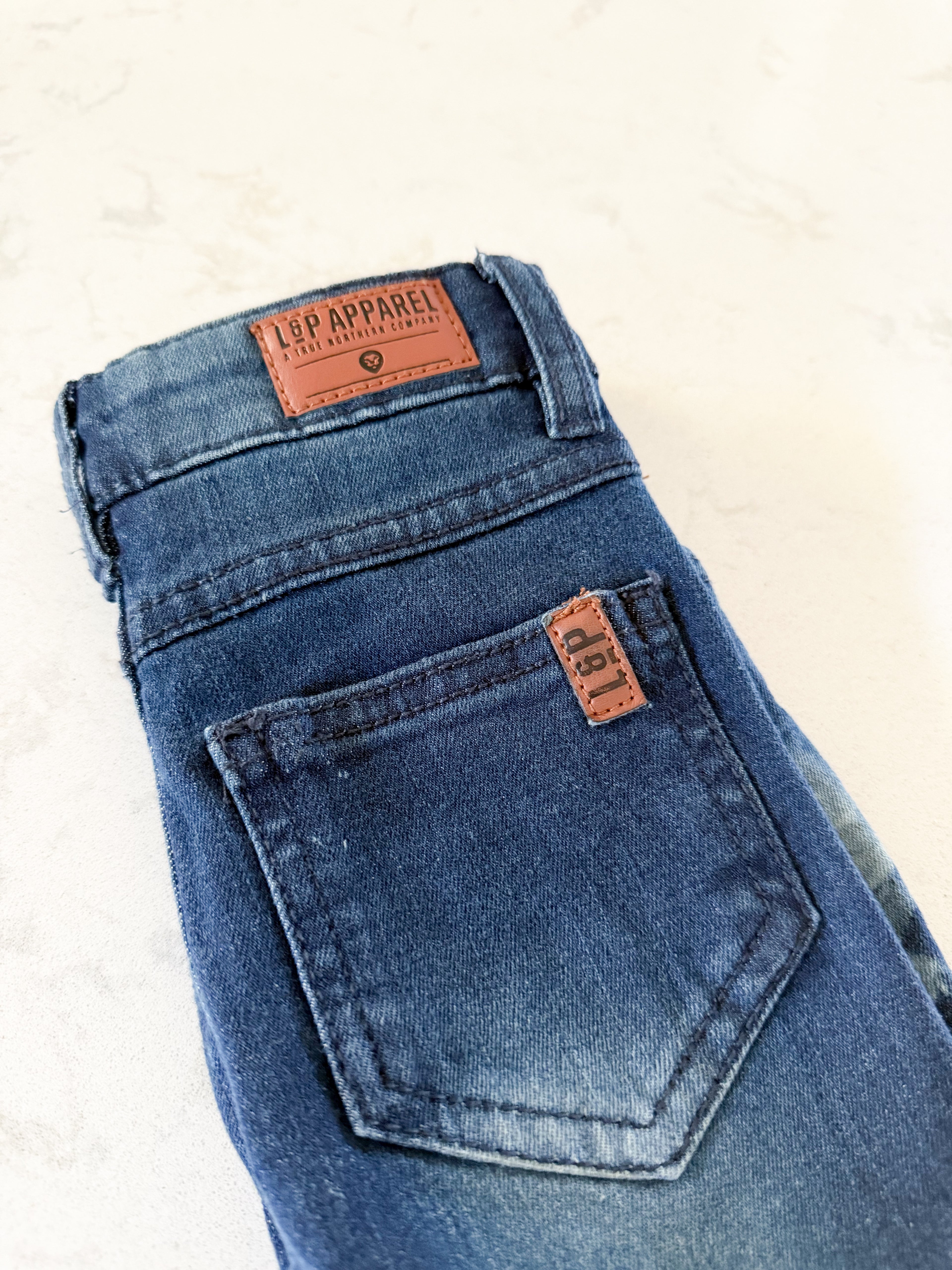 *Rescue*-L&P Apparel- skinny cut jeans- dark blue