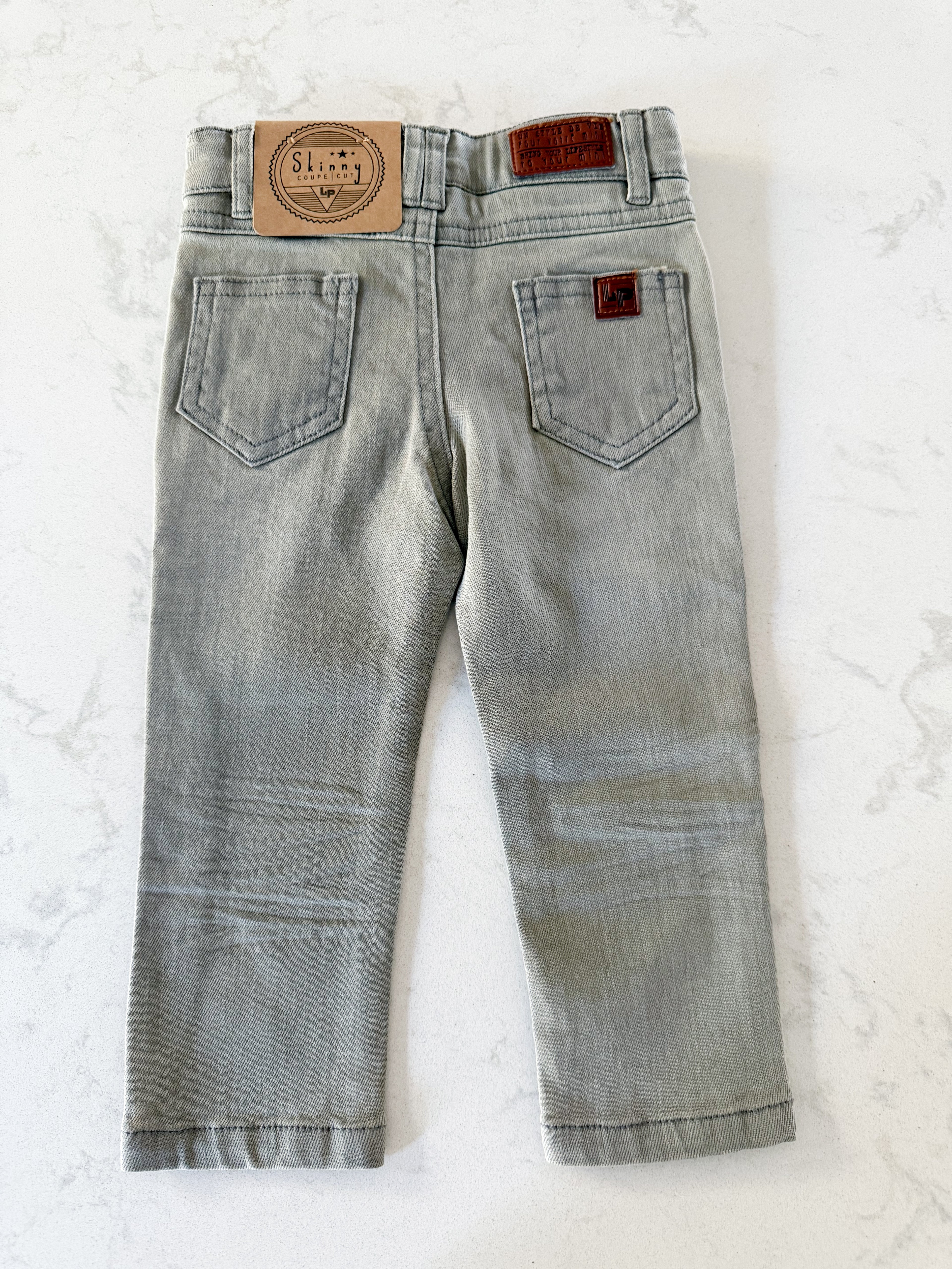 *Rescue*- L&P Apparel- skinny cut jeans- gray