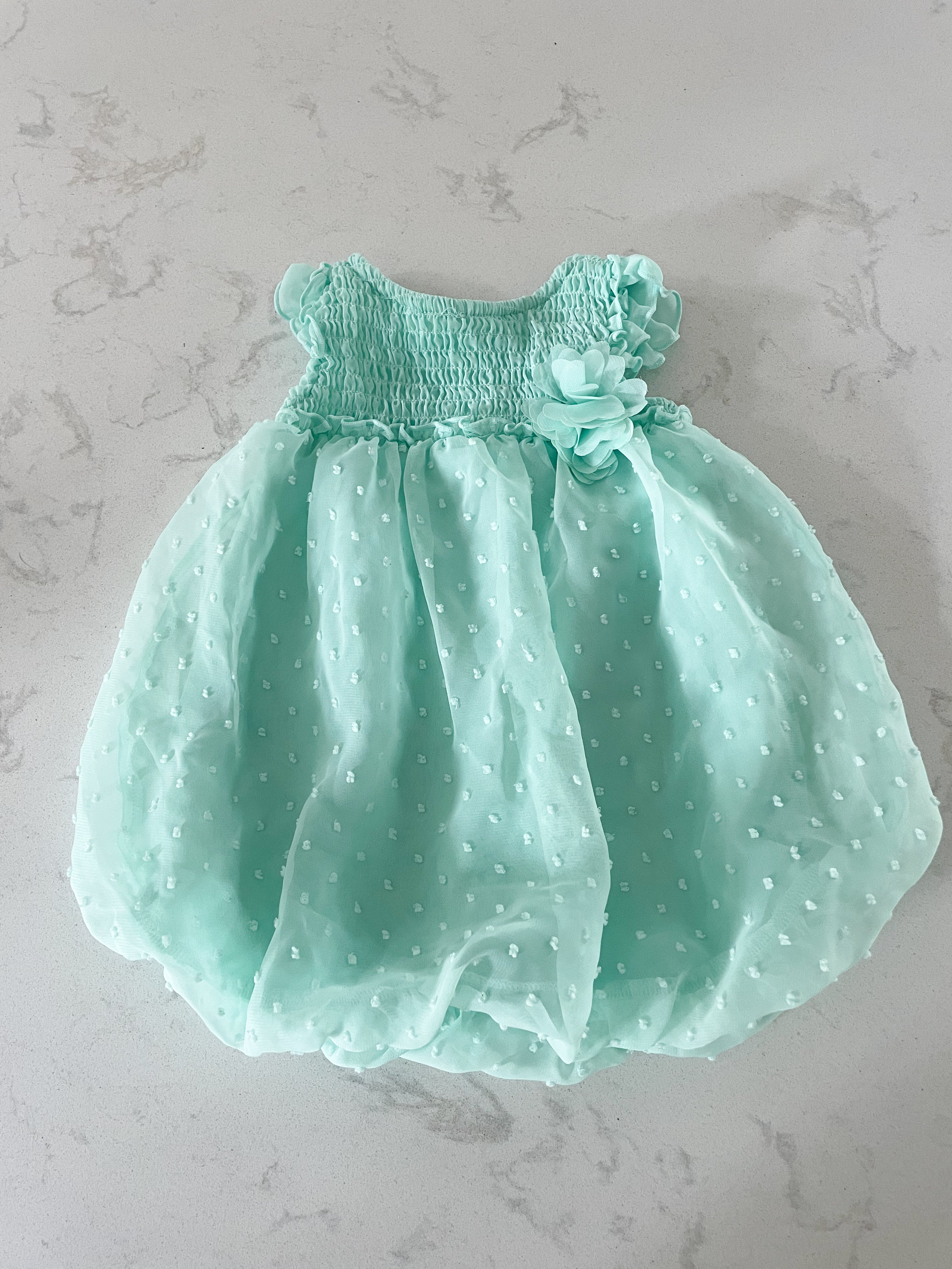 George- 0-3 months- chiffon bubble romper