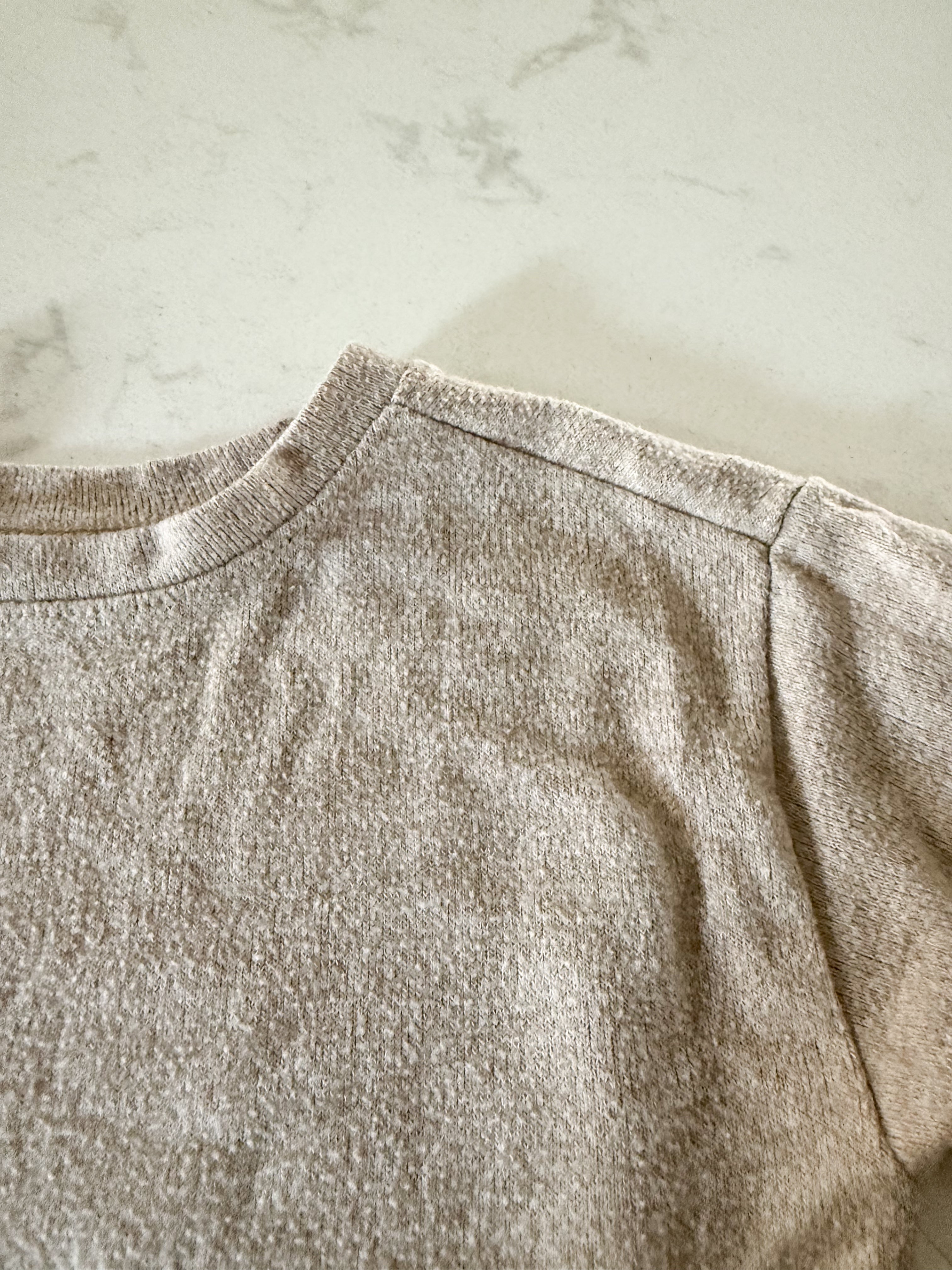 Garanimals- 18m- PLAY- beige knit thin long sleeve shirt