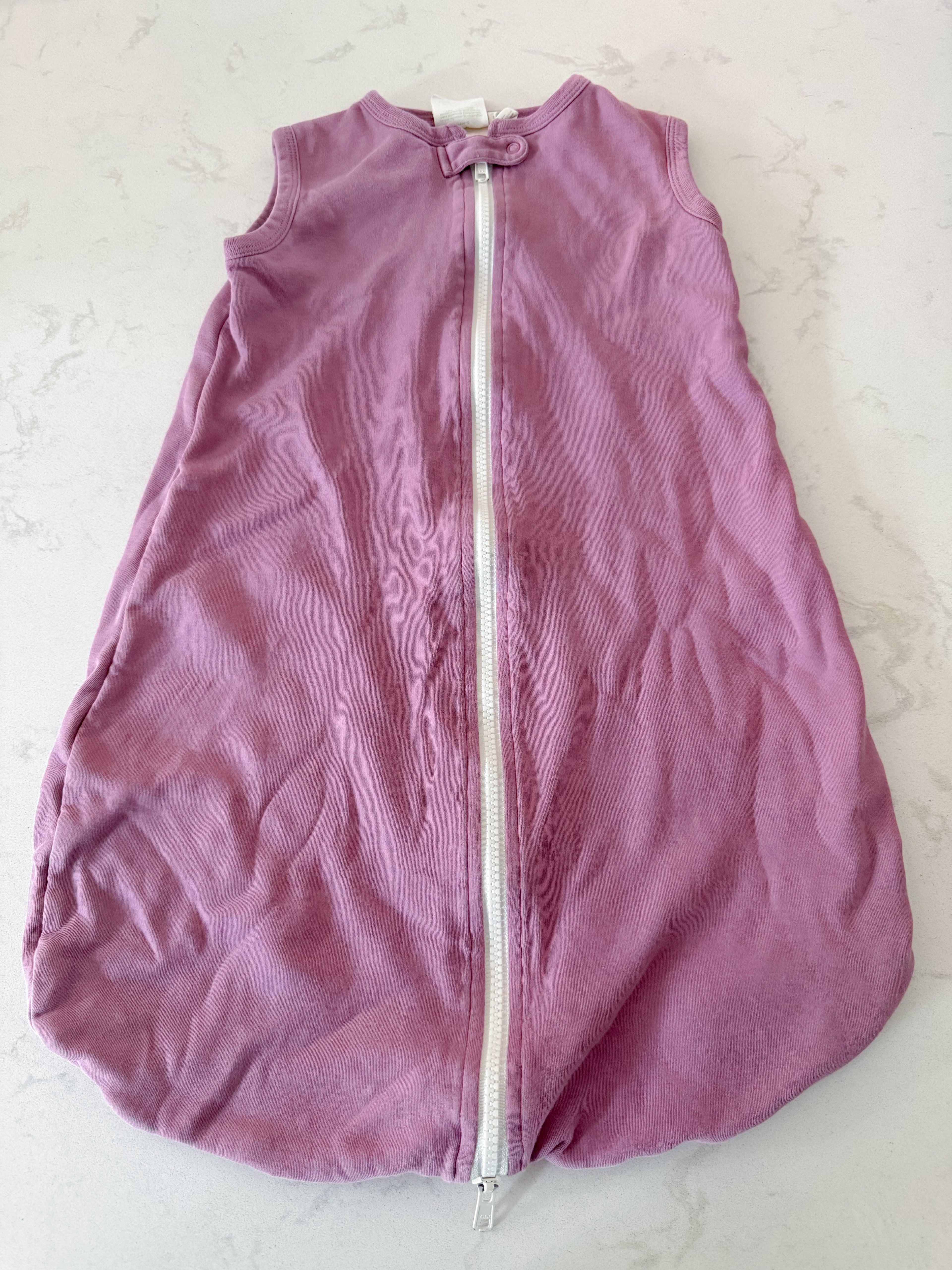 Parade Organics- 3-6m- GUC- light purple sleep sack