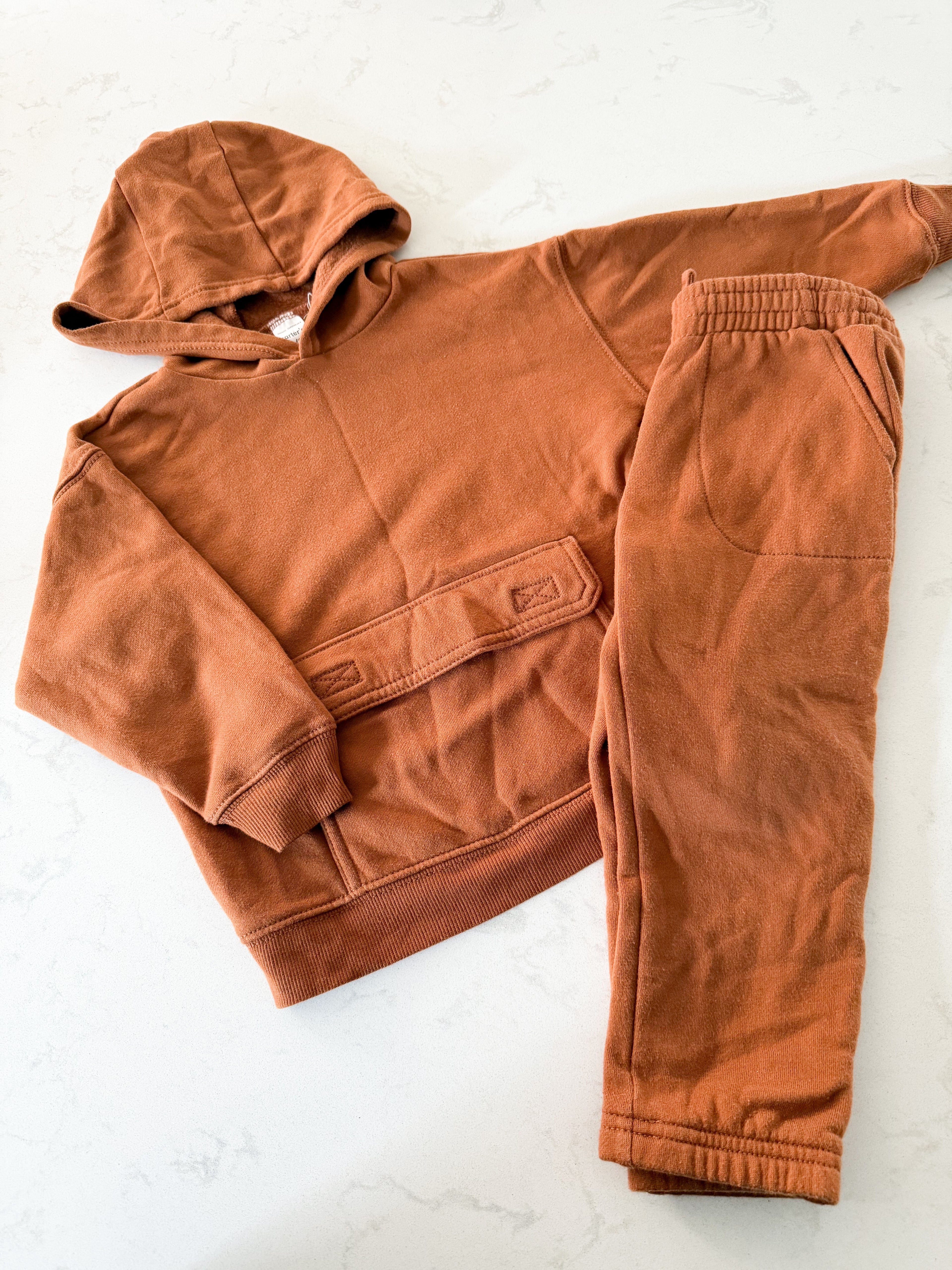 Carters- 3T- PLAY- light brown matching sweat set
