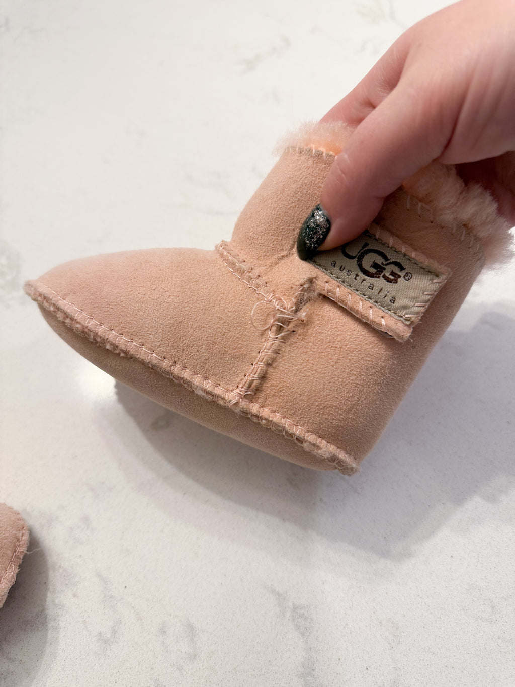 Uggs- baby- Play- pink authentic uggs with Velcro sides