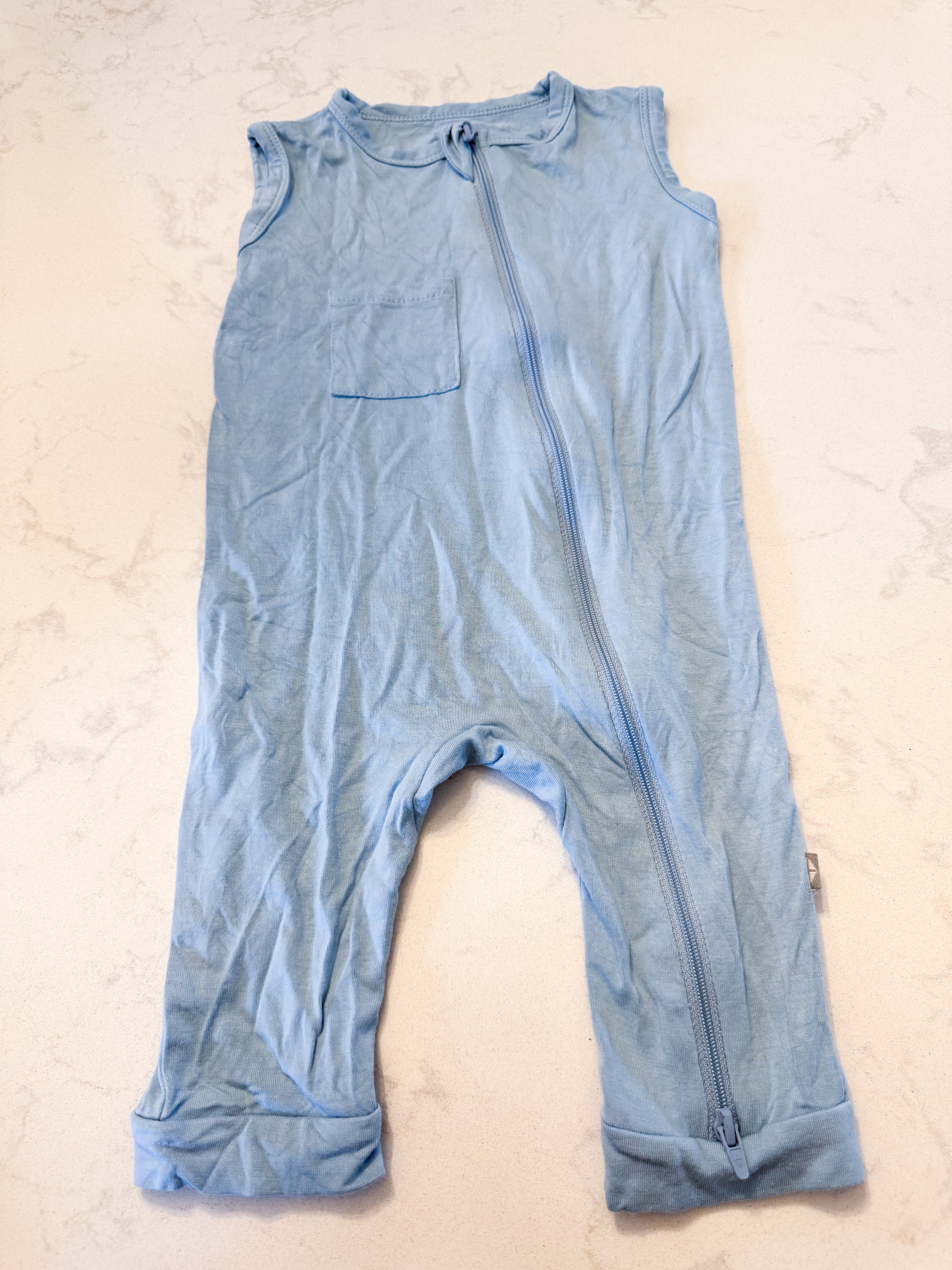 Kyte Baby- 12-18m- VGUC- light blue tank romper