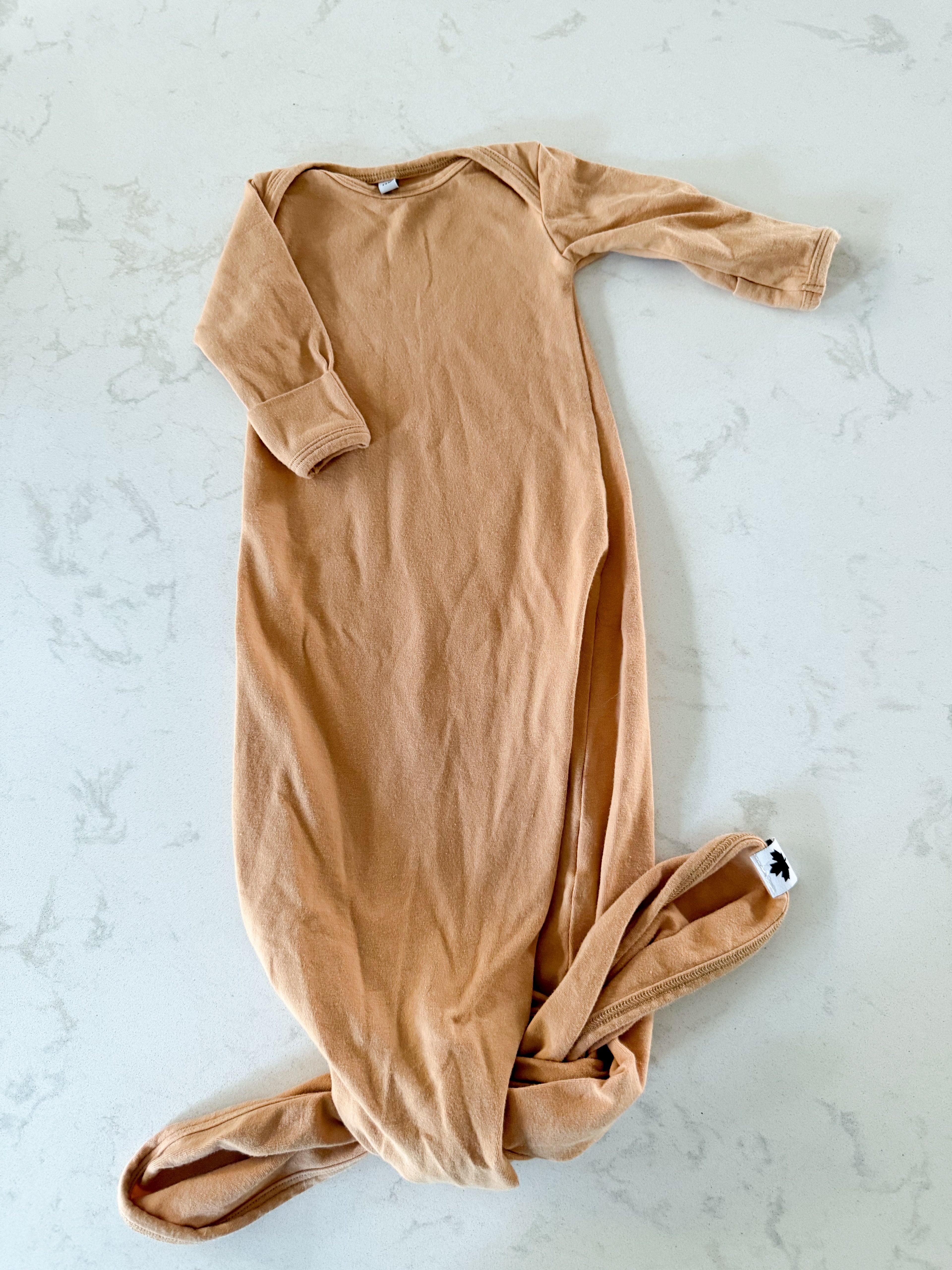 The OVer company- newborn- GUC- brown sleep gown
