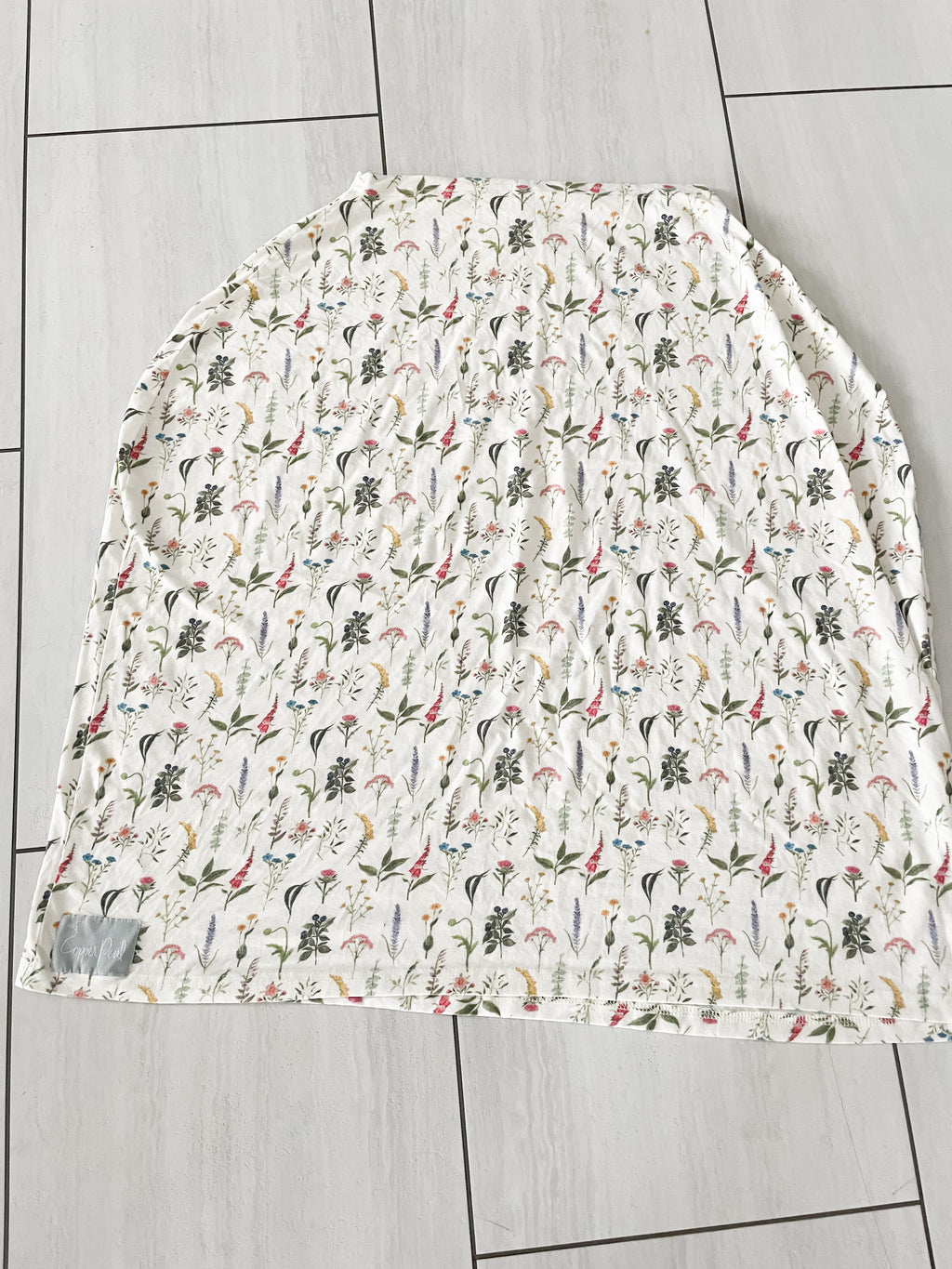 Copper Pearl- GUC- car seat cover floral bamboo