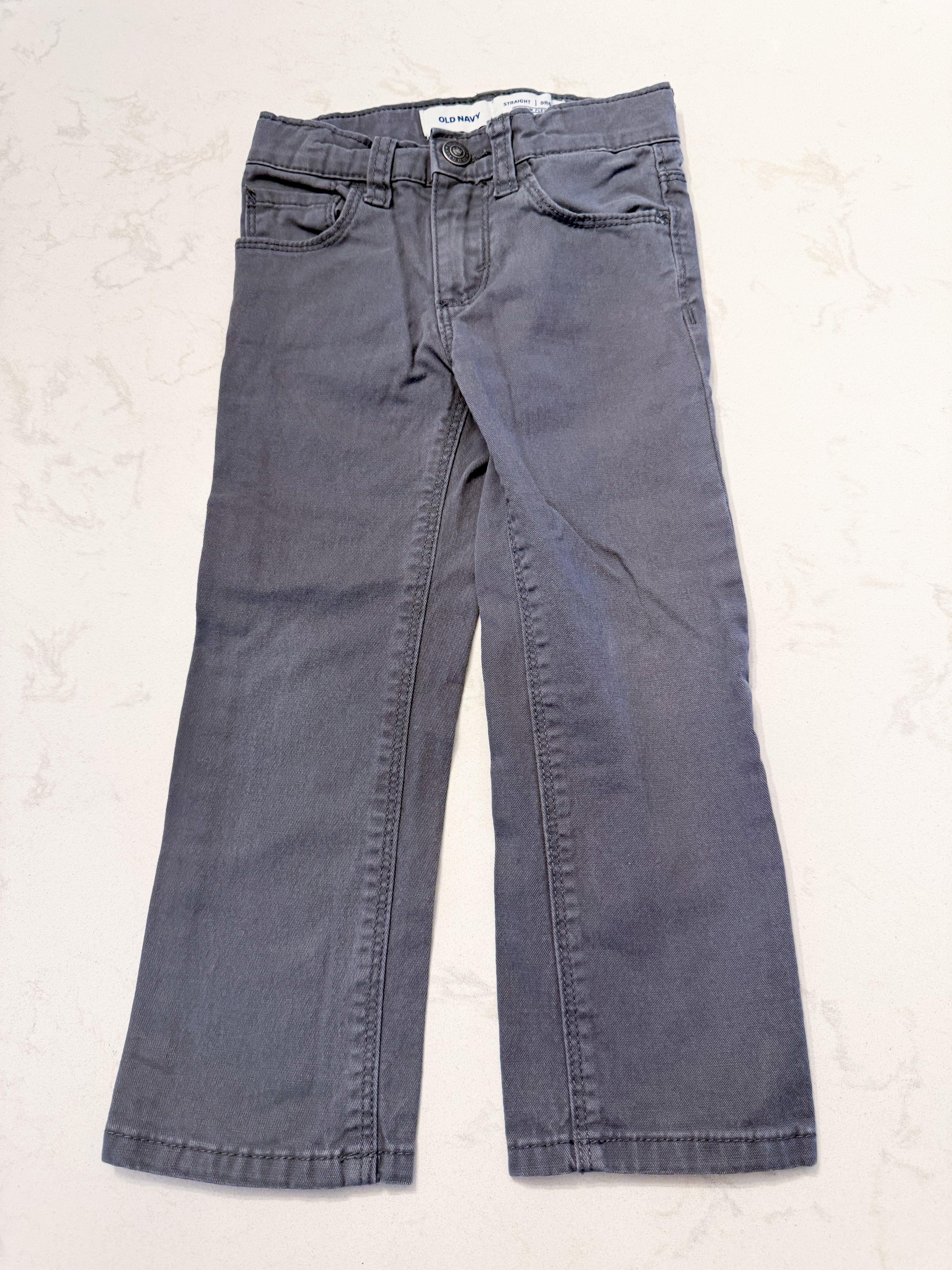 Old Navy- 2T- GUC- grey jeans straight cut