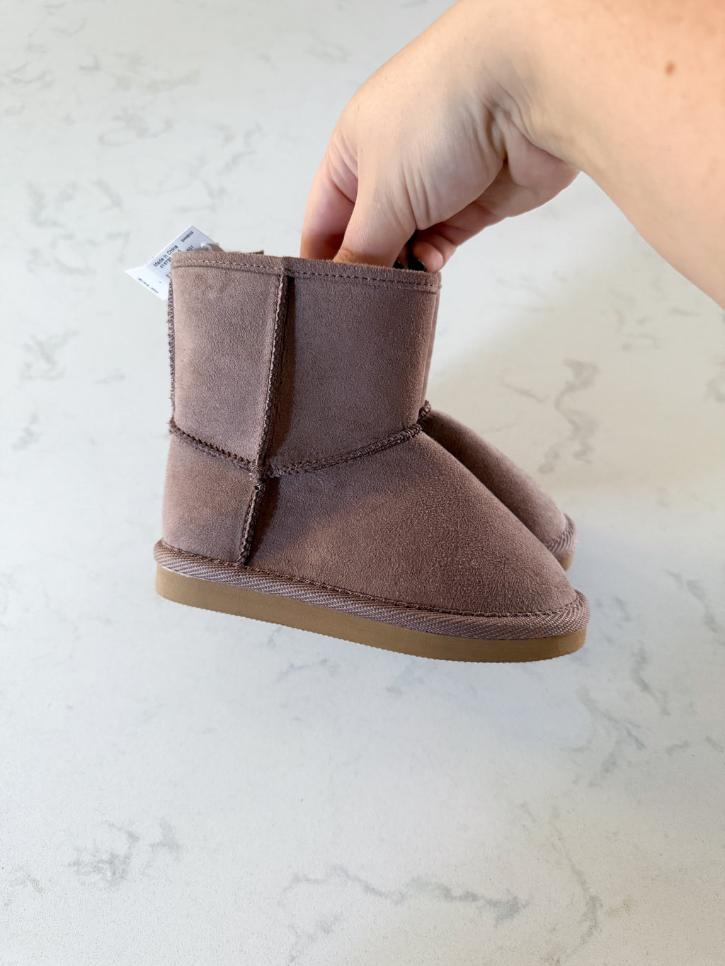 Old Navy- 7C- BNWT- faux fur boots- purple Ugg dupes