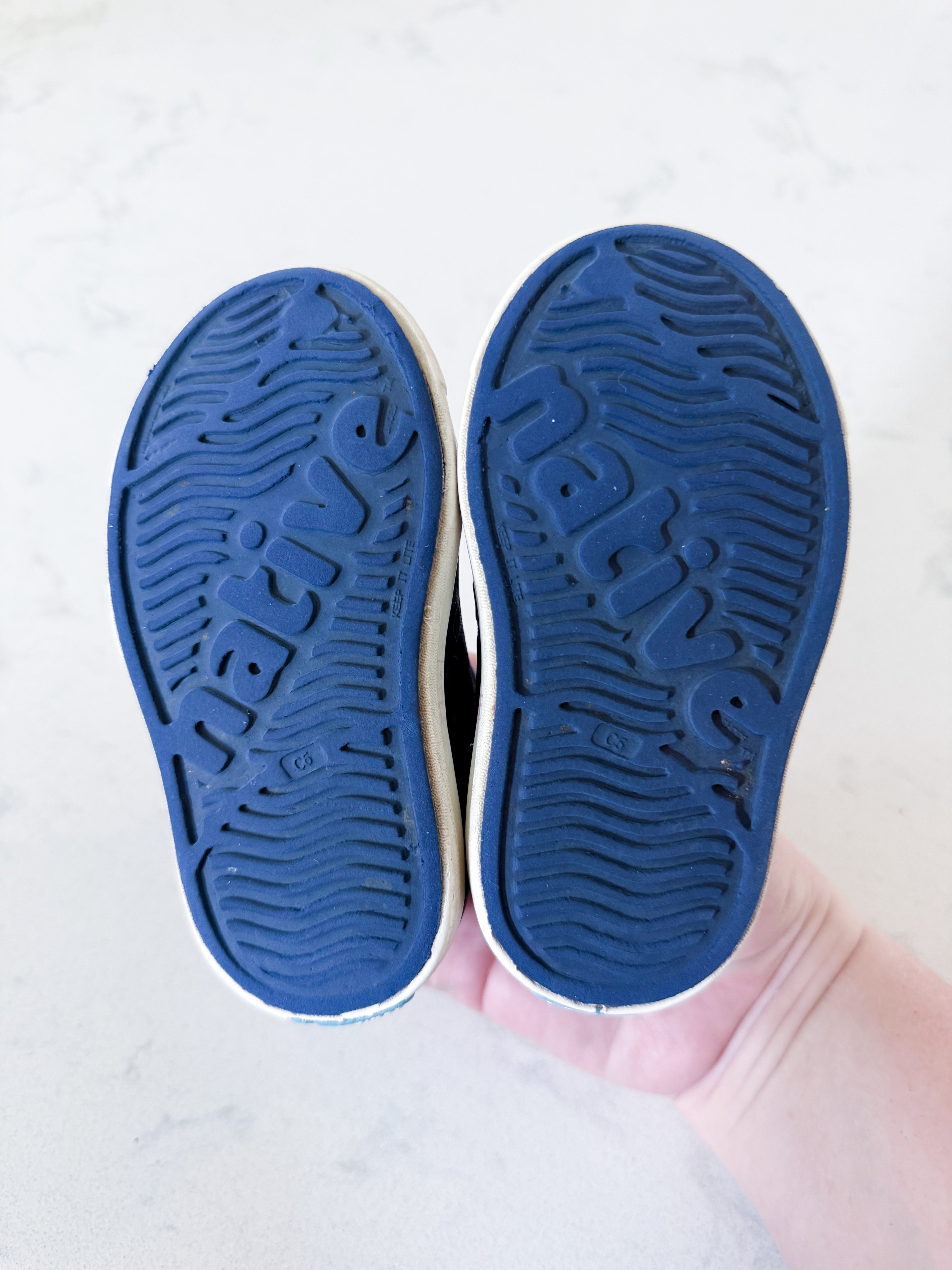 Natives- 5C- PLAY- navy blue slip ons