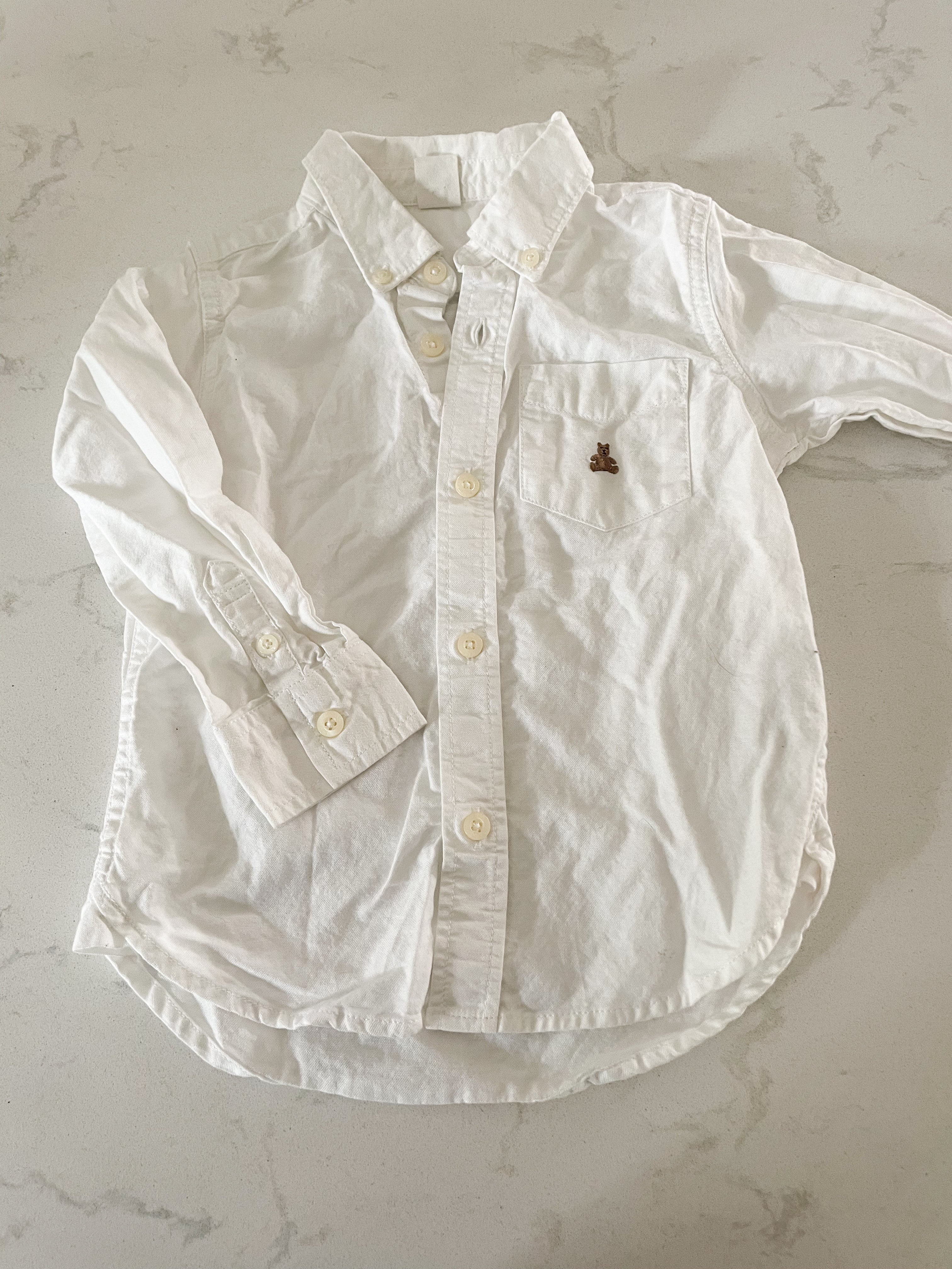 Baby Gap-3T- VGUC- white dress shirt long sleeve