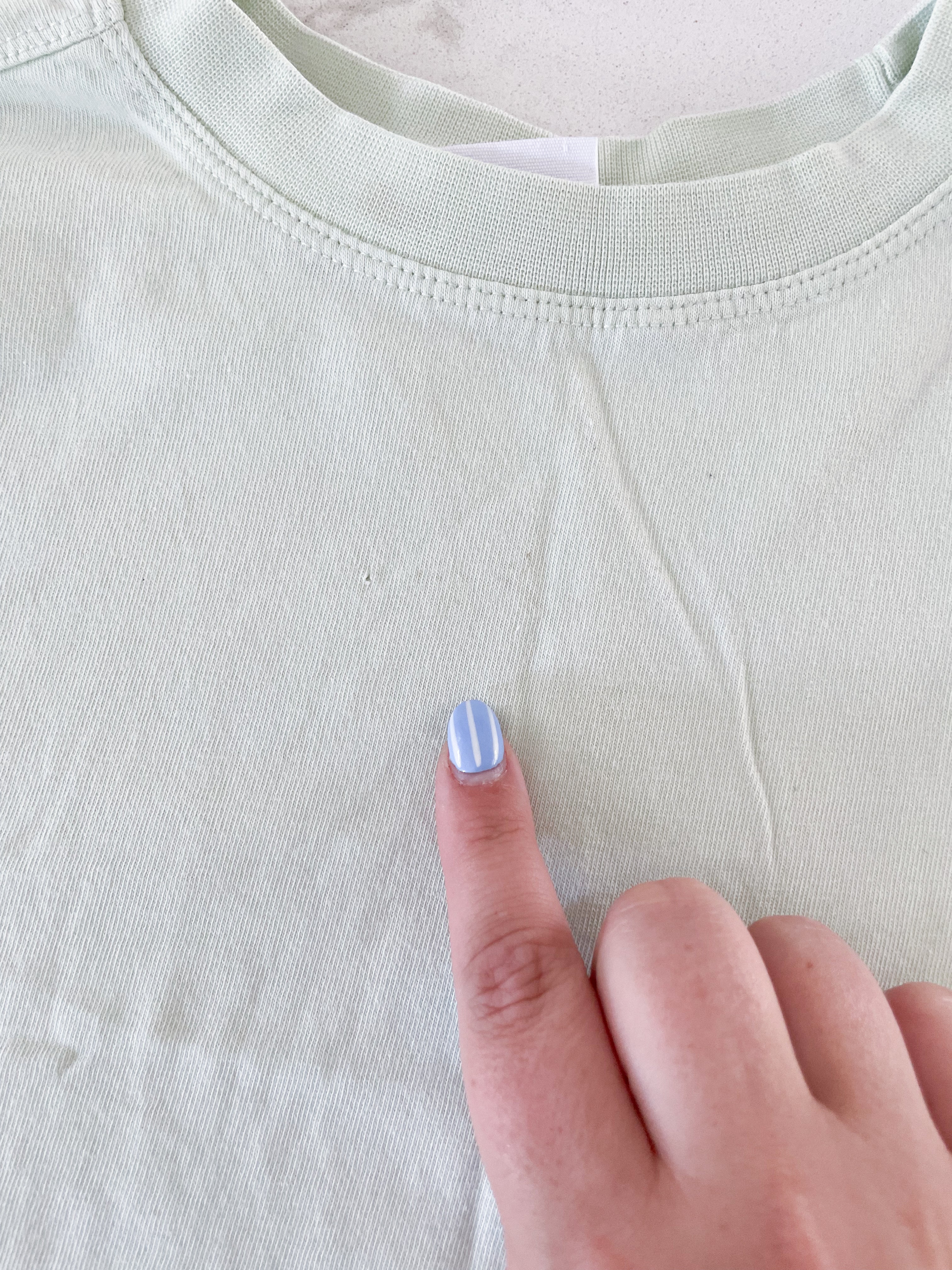 Zara- 10Y- pastel green t shirt with pocket