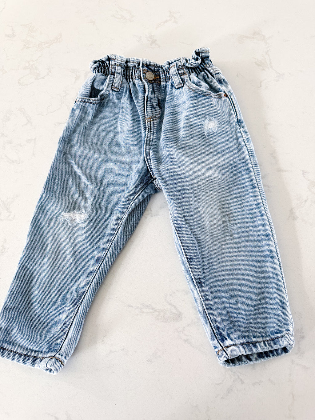 Zara- 18-24m- VGUC- high waisted jeans