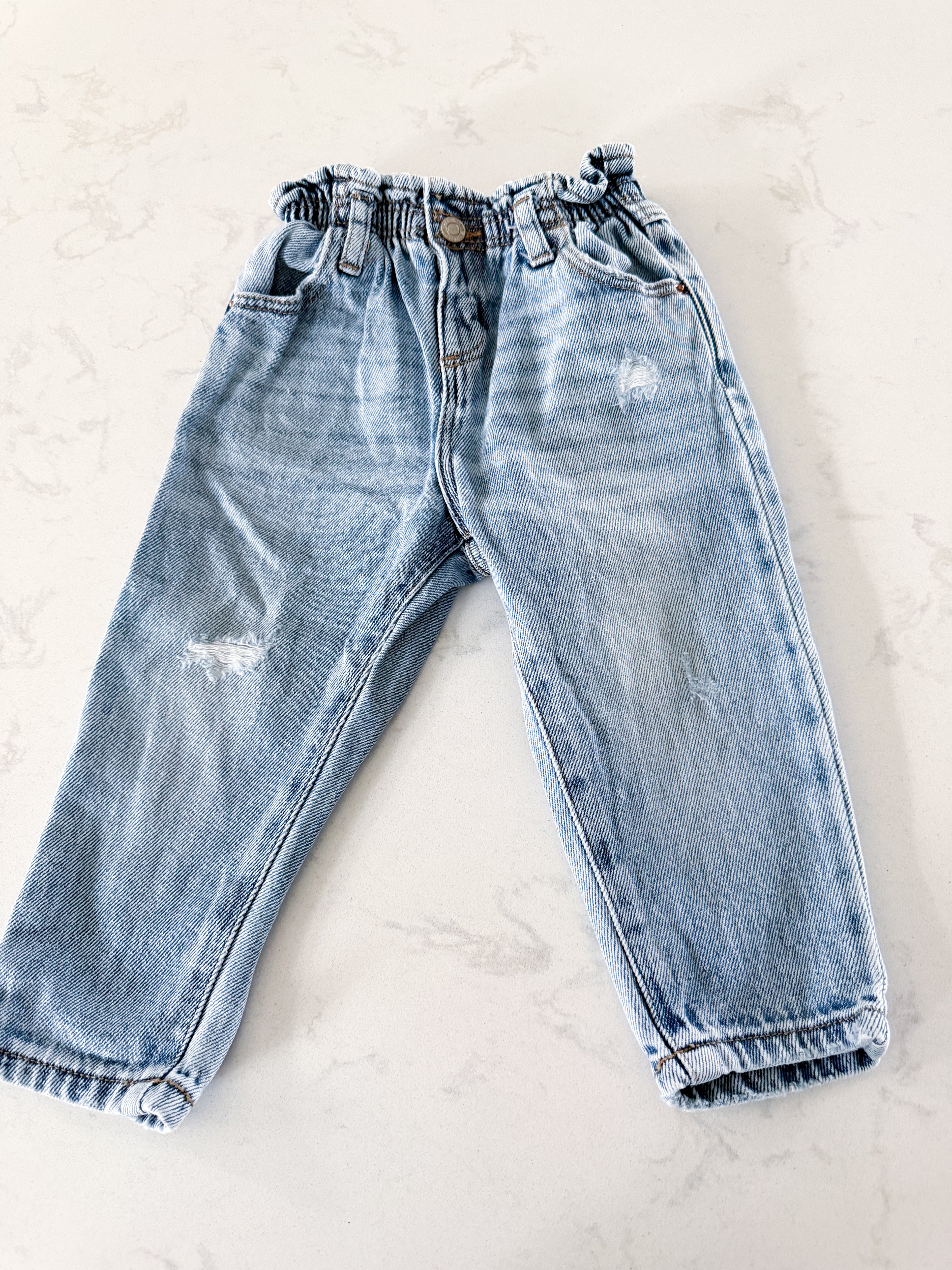Zara- 18-24m- VGUC- high waisted jeans