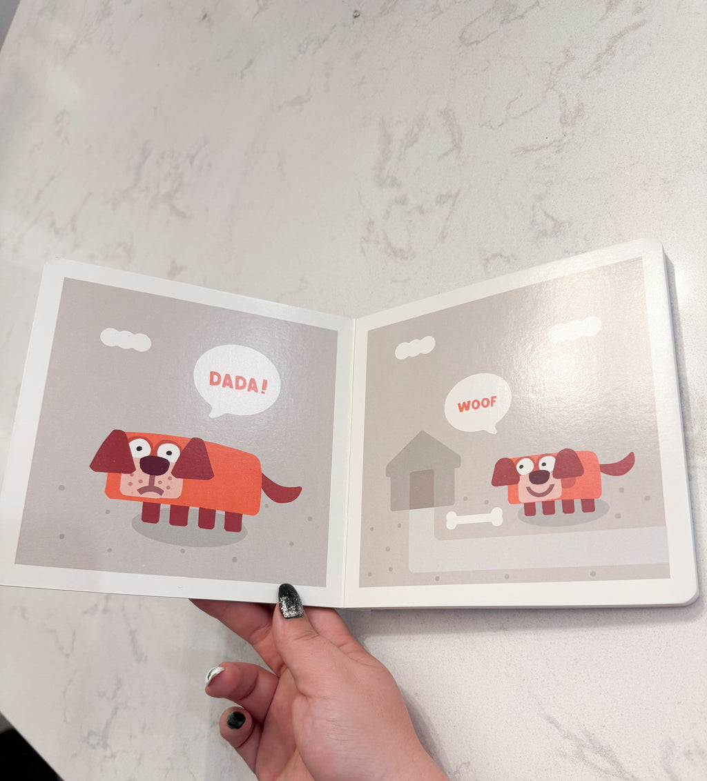 Your Baby’s First Word Will Be Dada- hardcover book- GUC