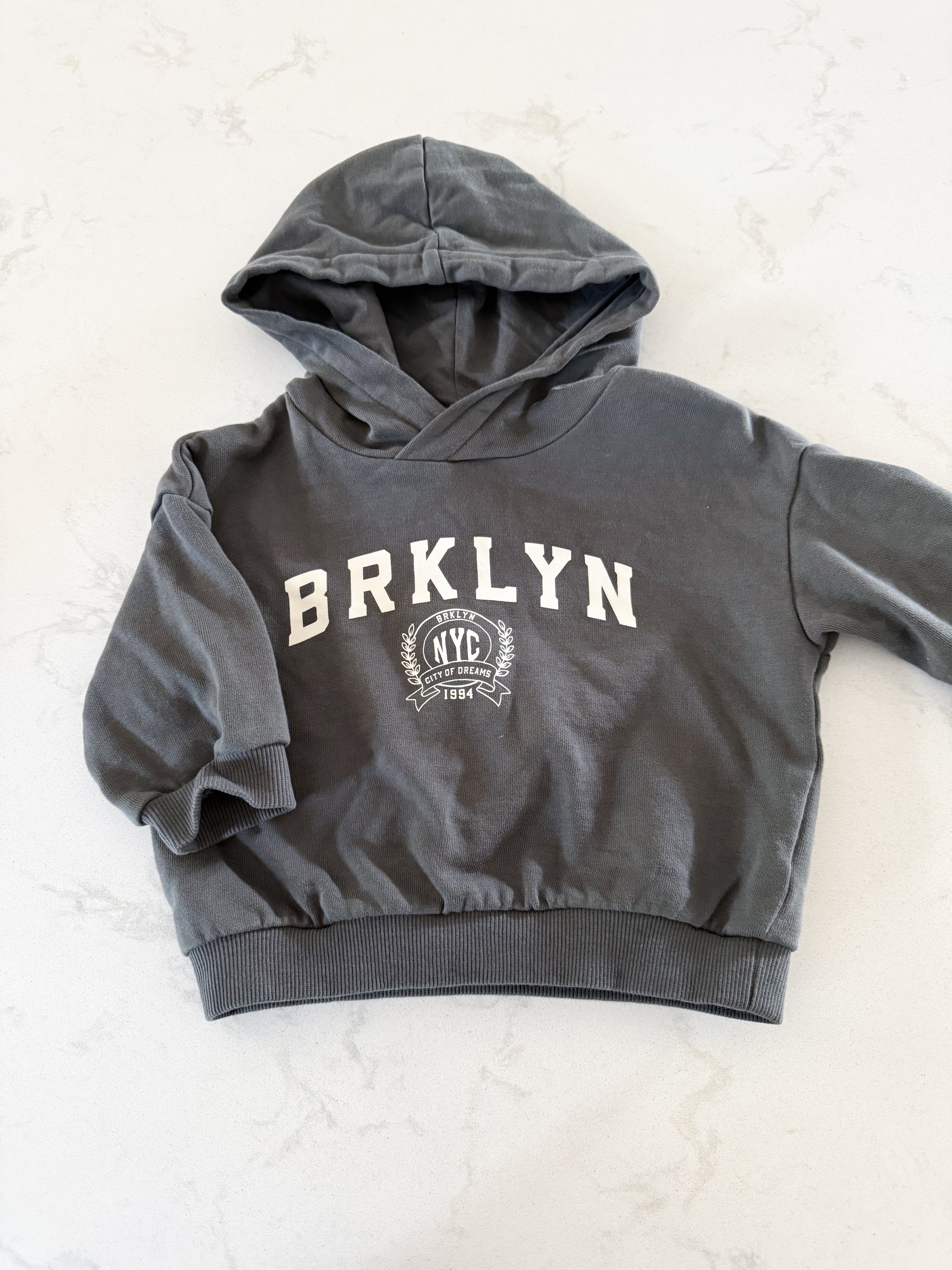 H&M-3-6m- VGUC- Grey hoodie