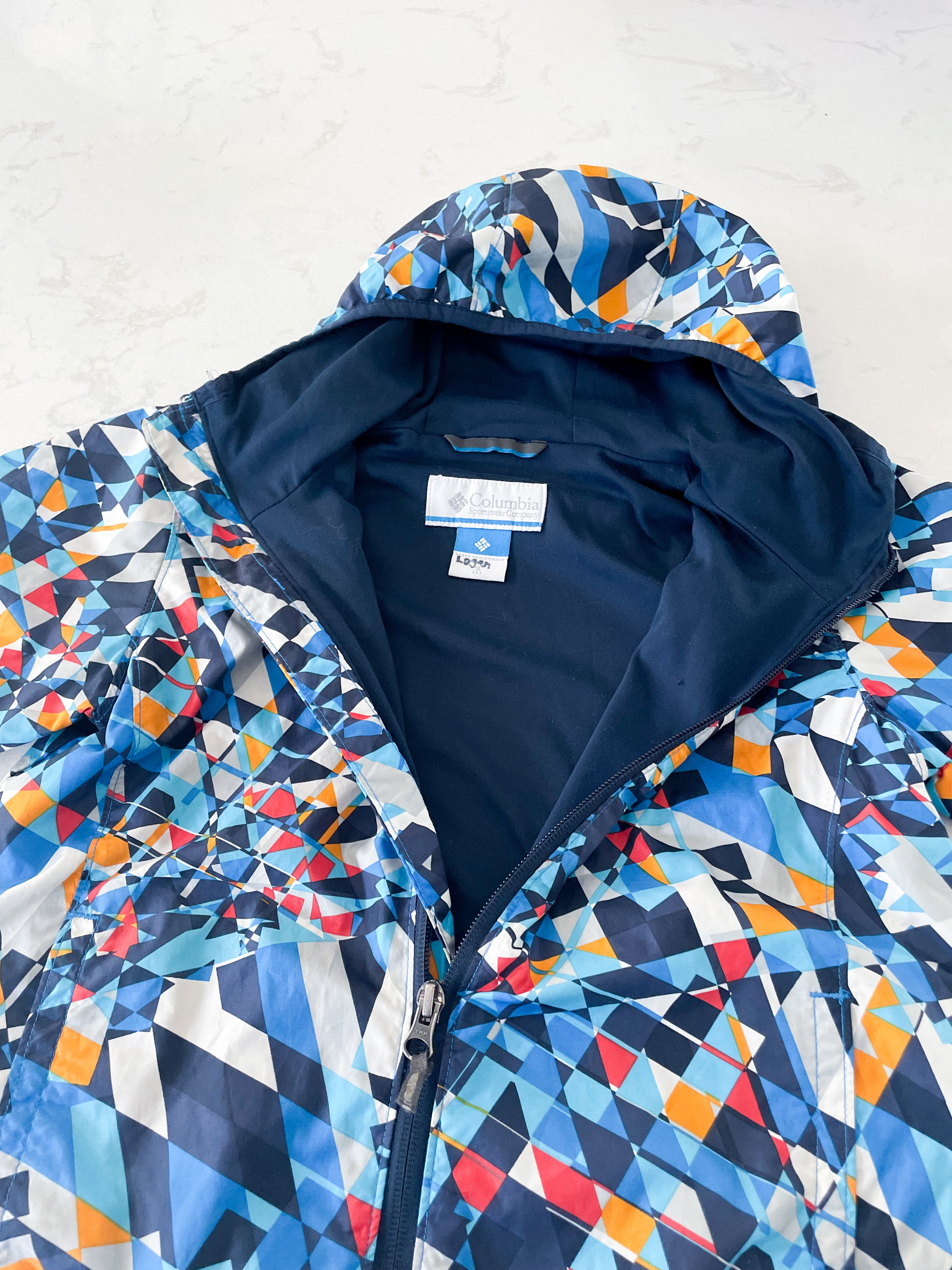 Columbia-8Y- PLAY - multicoloured windbreaker jacket. Thinly lined