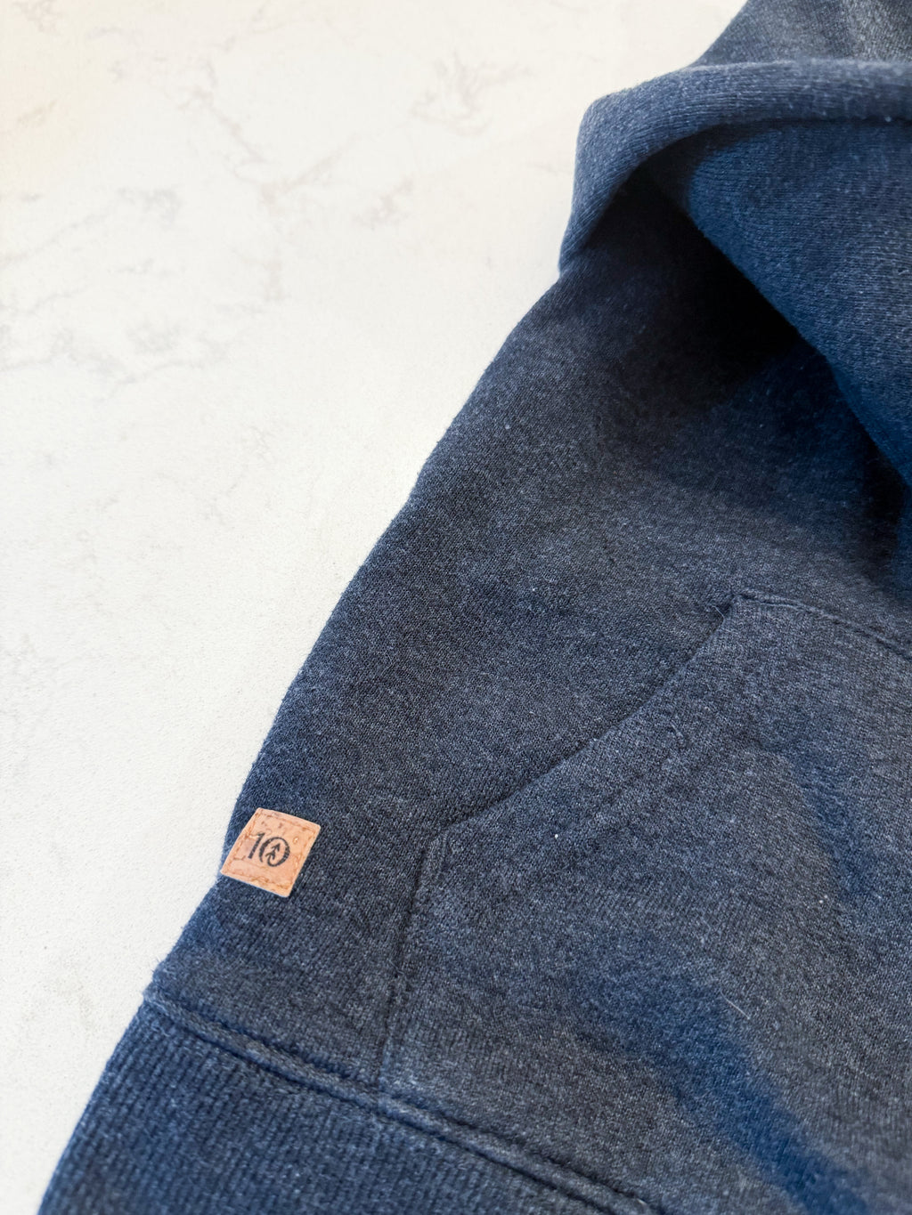 Ten Tree- 5T- GUC- dark grey hoodie with tree line