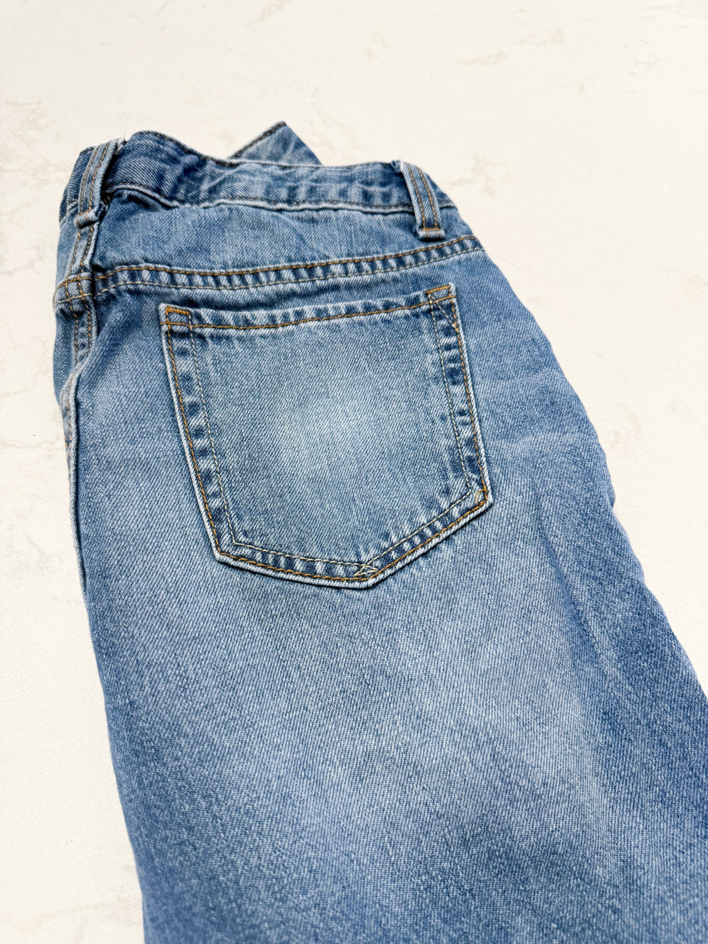 Gap- 12Y- PLAY- blue girlfriend distressed jeans
