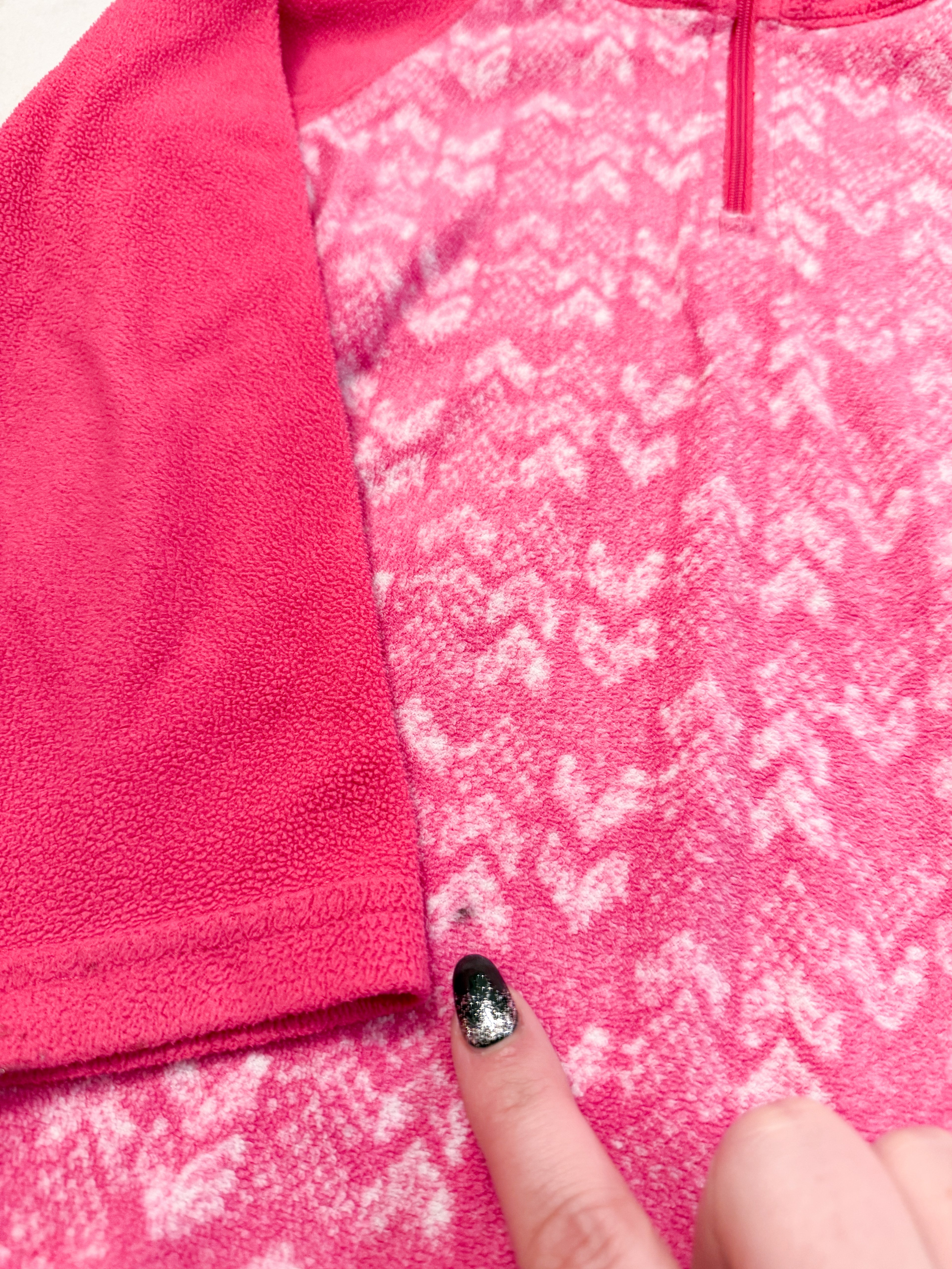 Columbia- 4-5T- PLAY- thin pink fleece quarter zip