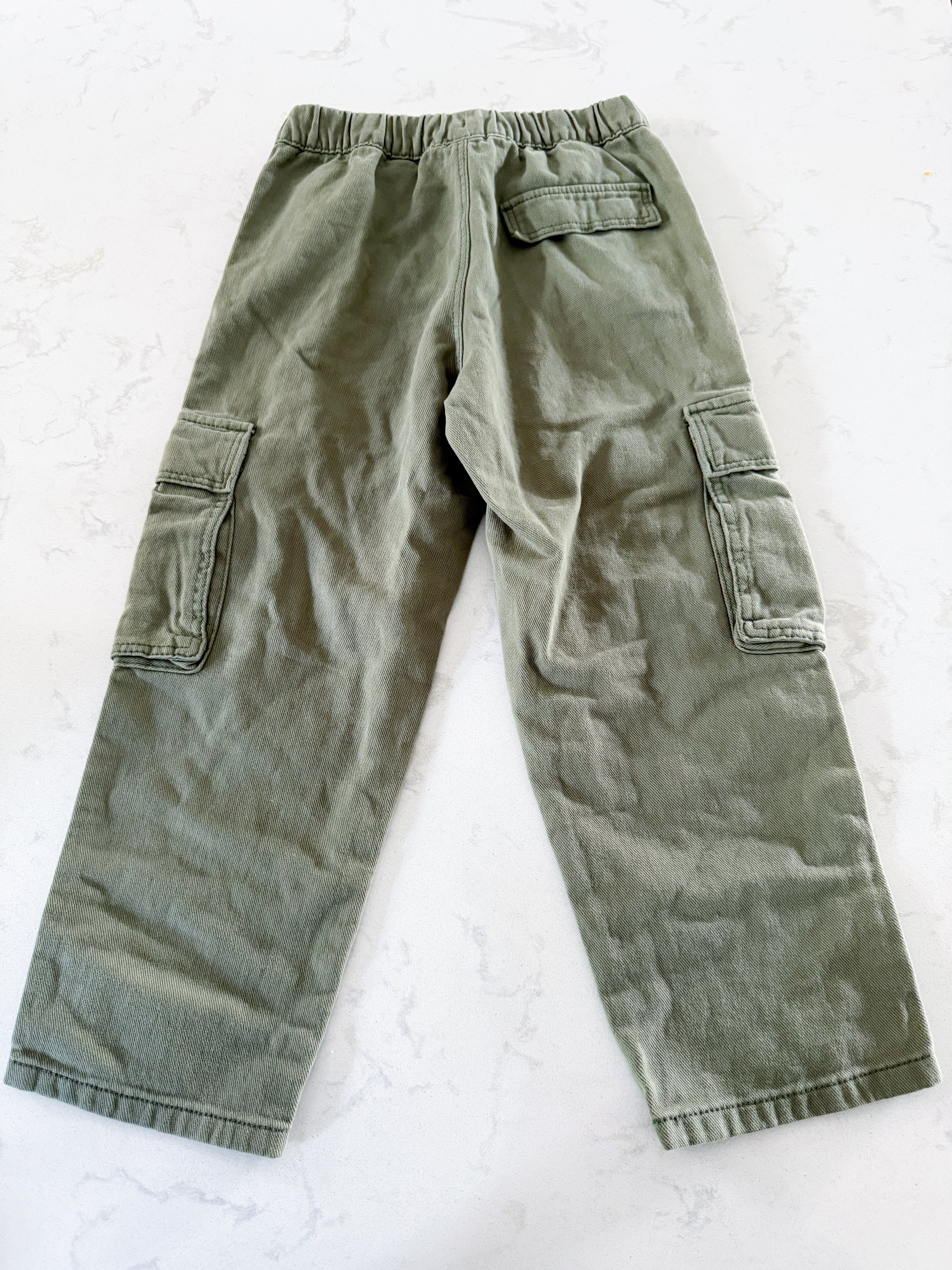 H&M- 6Y- VGUC- green cargo pants
