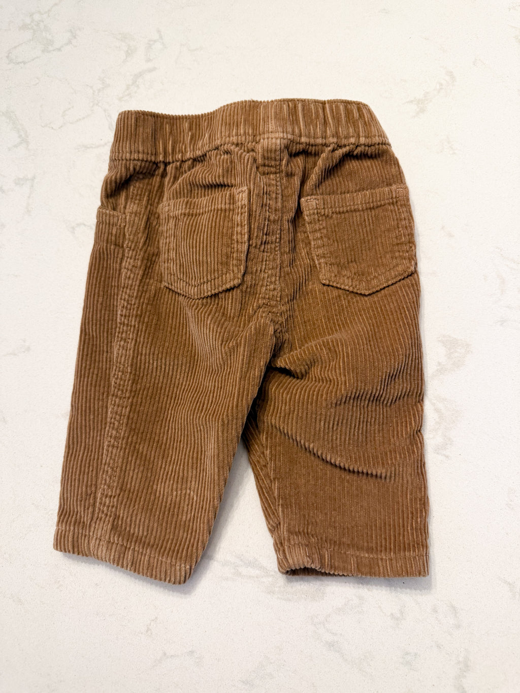 George- 0-3m- VGUC- light brown corduroy pants
