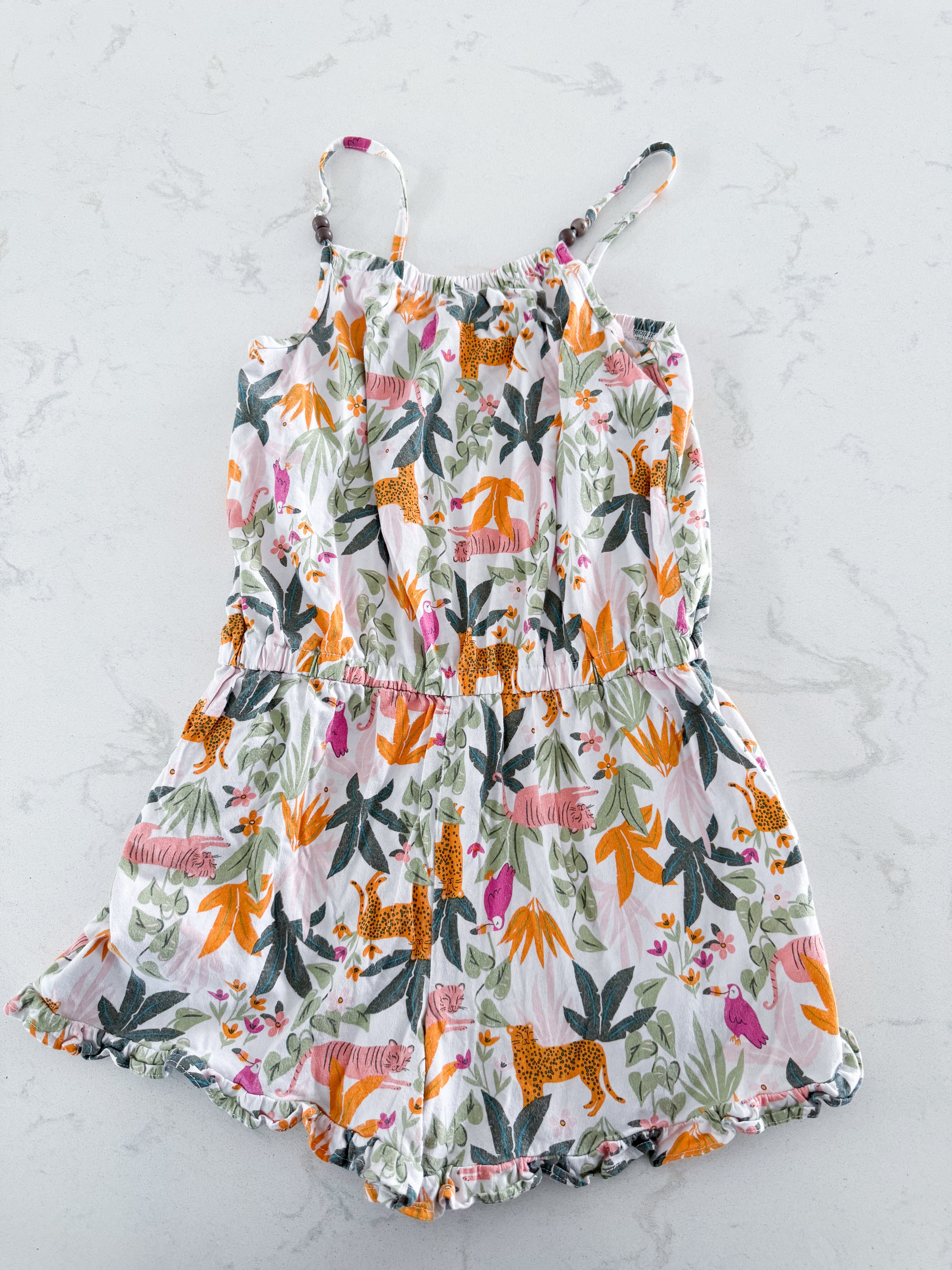 Carters- 8Y- GUC- tropical animal tank romper
