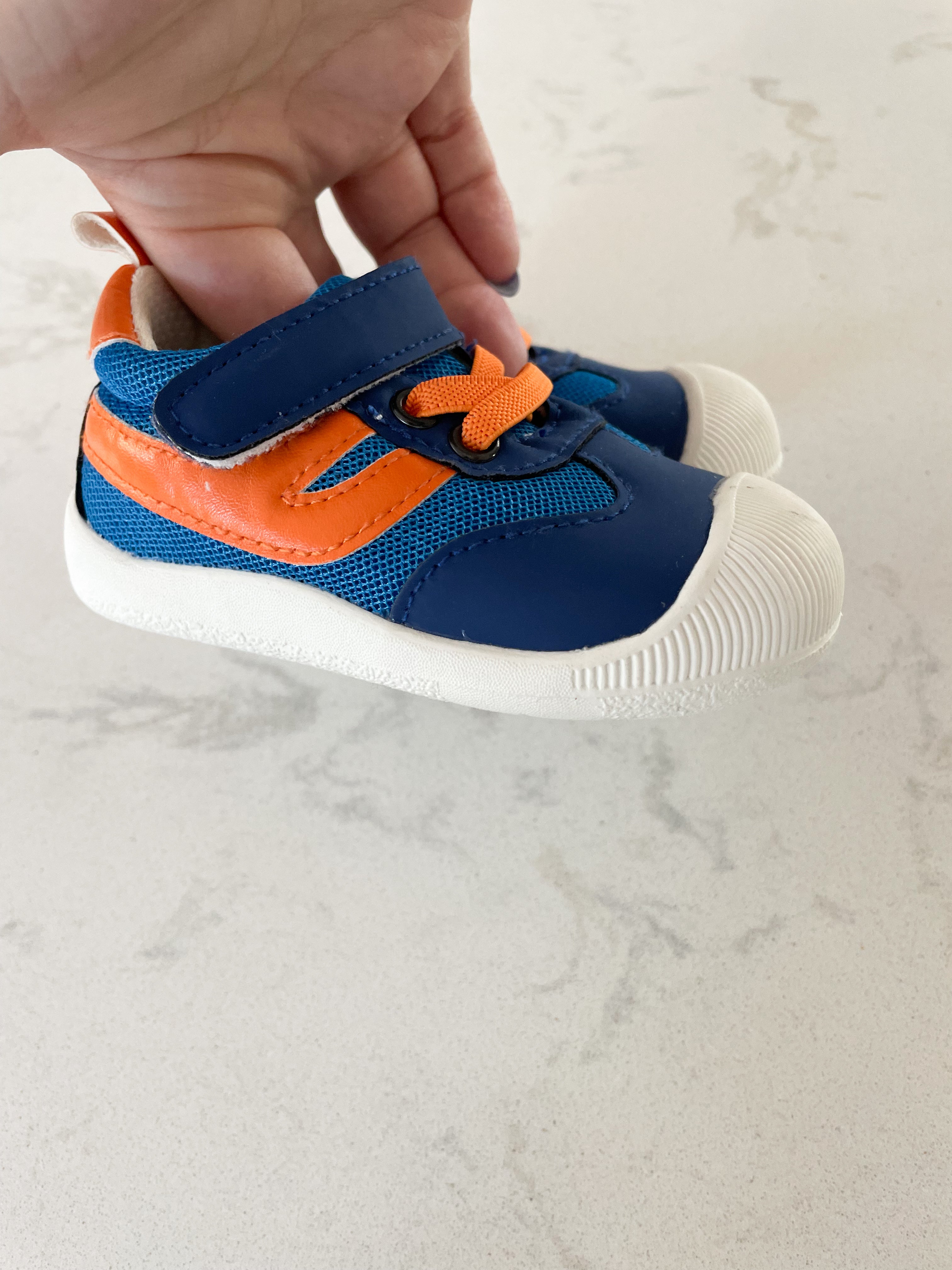 Nuby- 4C- blue and orange hard sold shoes
