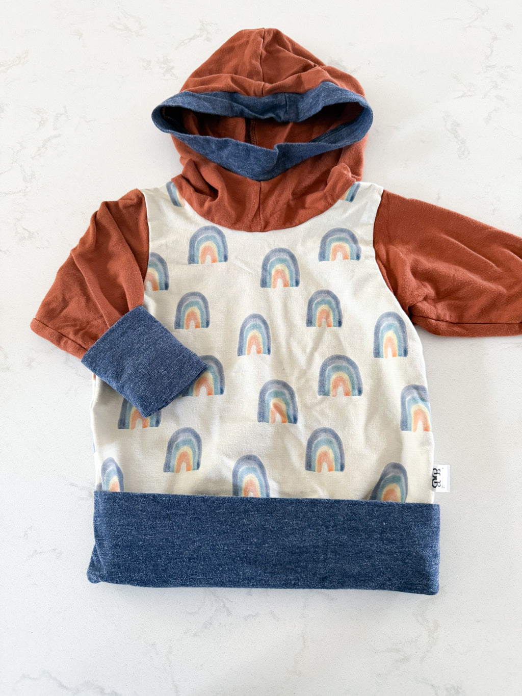 Unknown brand(homemade)-12-24m- GUC- grow with me hoodie