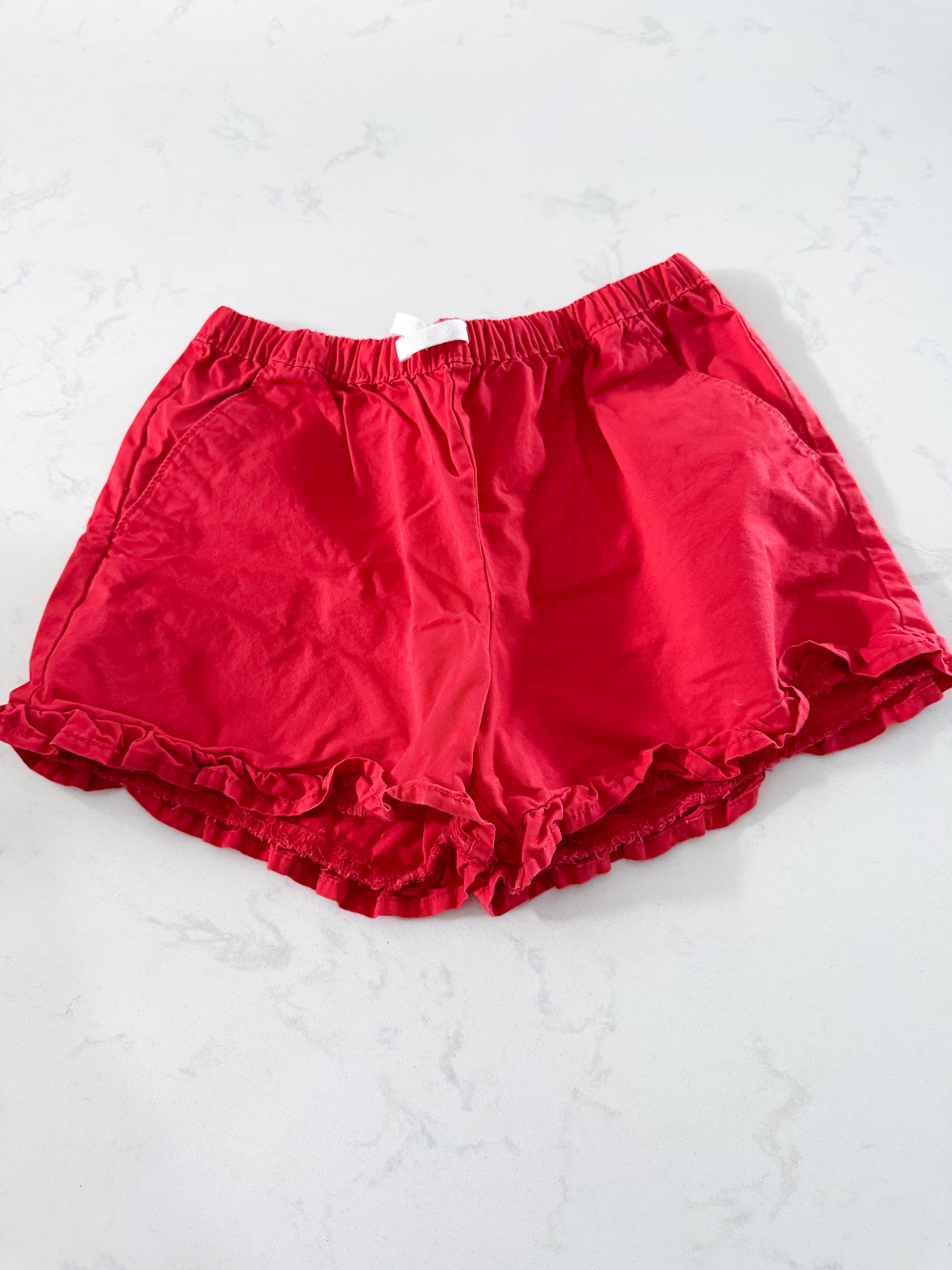 Carters- 12Y- VGUC- red shirts with ruffle trim