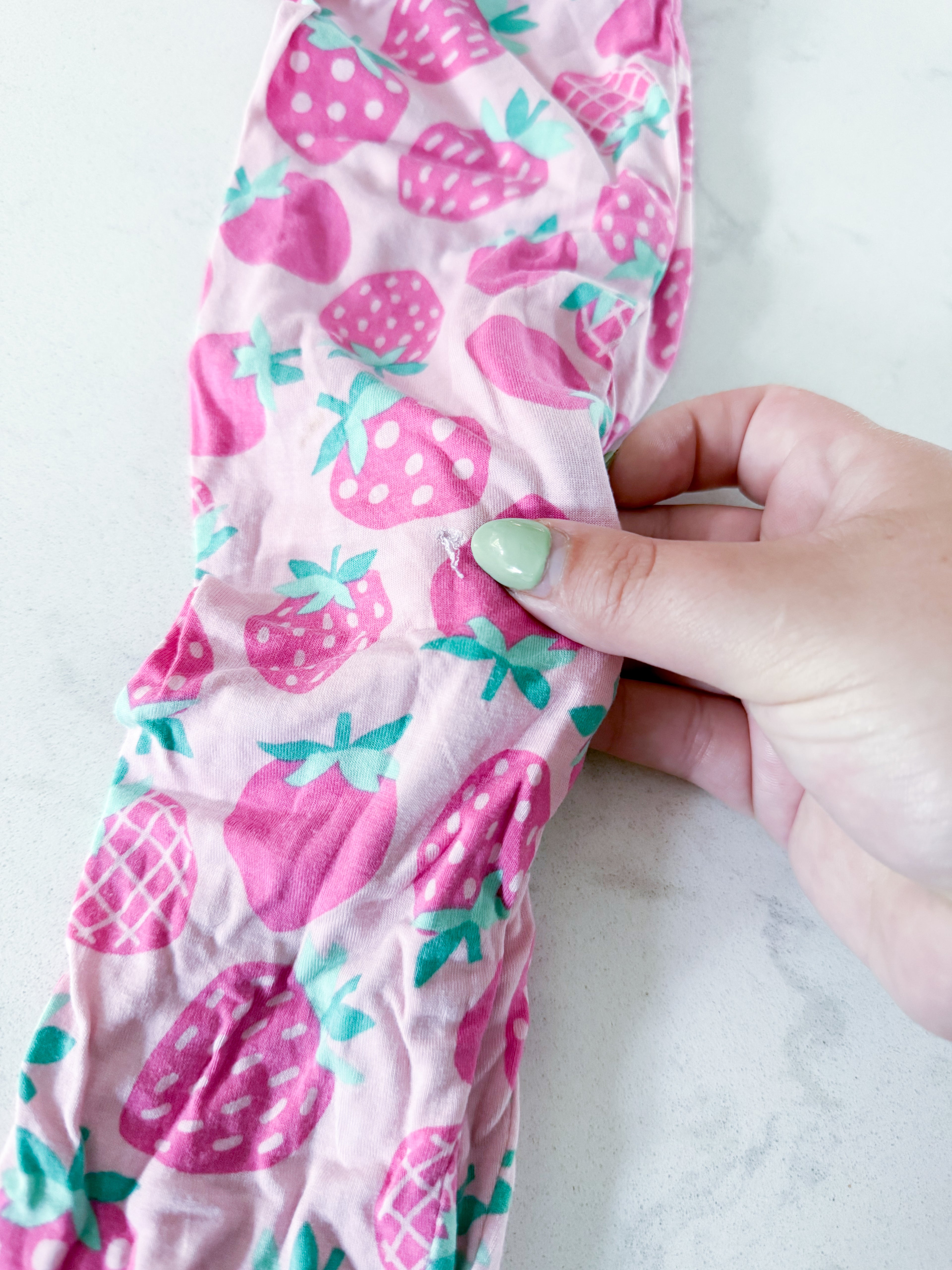 Little Sleepies- 2T- PLAY- pink bamboo two piece jammies with strawberries