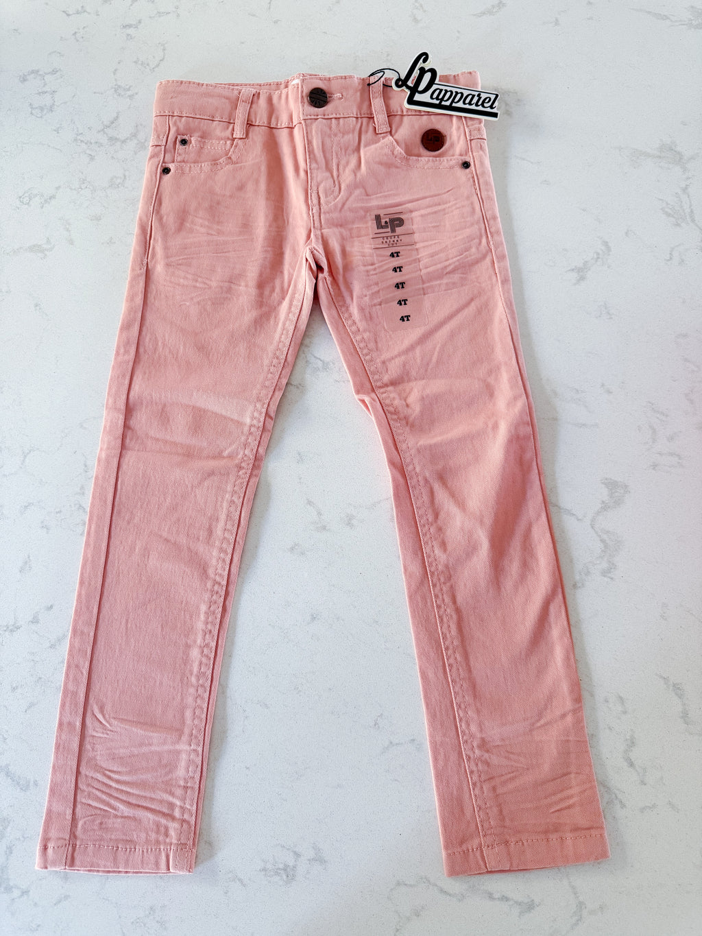 *Rescue*-L&P Apparel- skinny cut jeans- coral pink