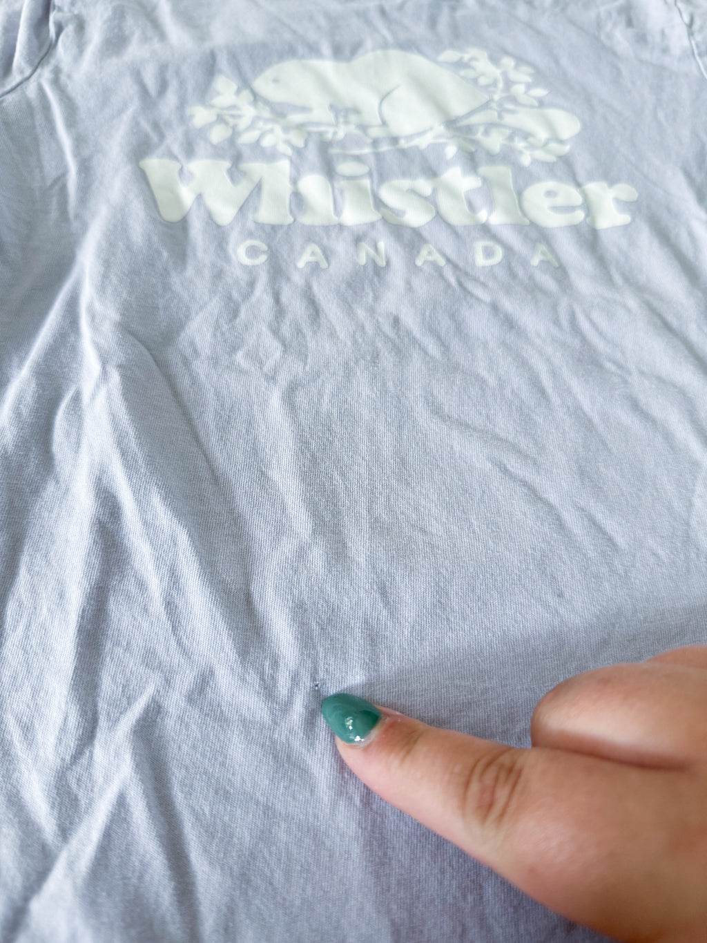 Roots- 6-7Y- PLAY- light purple t shirt with Whistler Roots logo