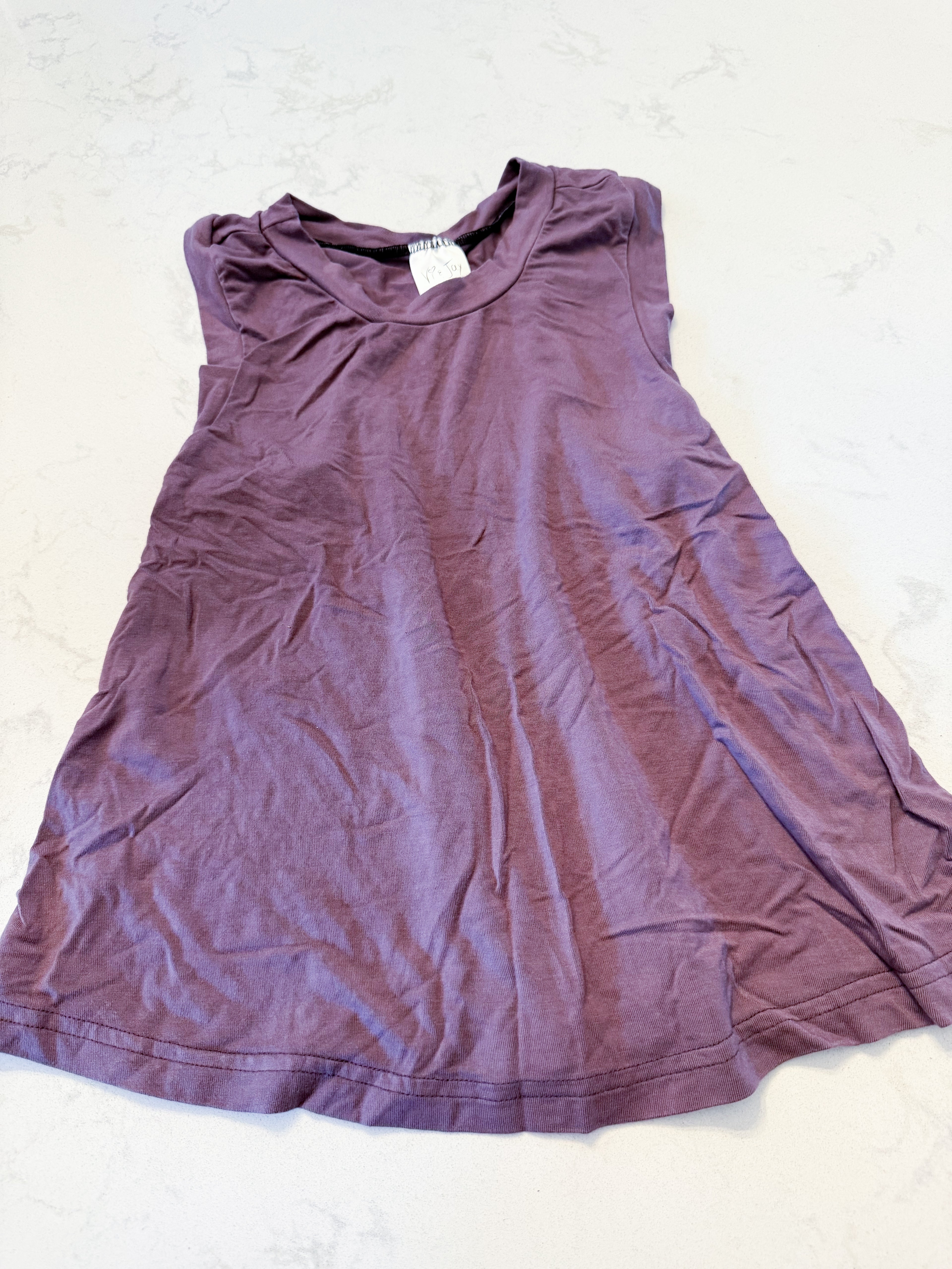 Vi and Jax- 8/9Y- GUC- dark purple bamboo tank