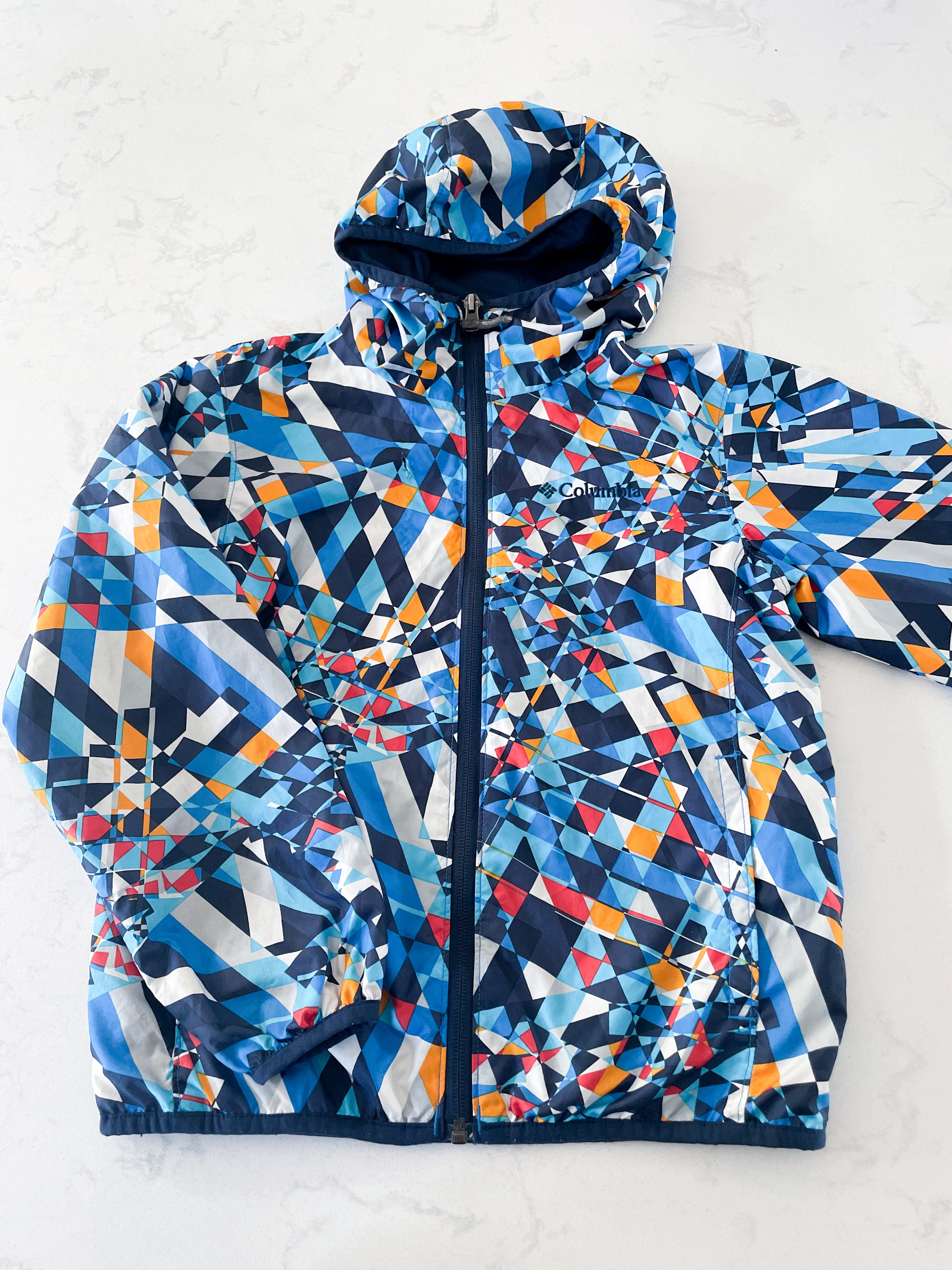 Columbia-8Y- PLAY - multicoloured windbreaker jacket. Thinly lined