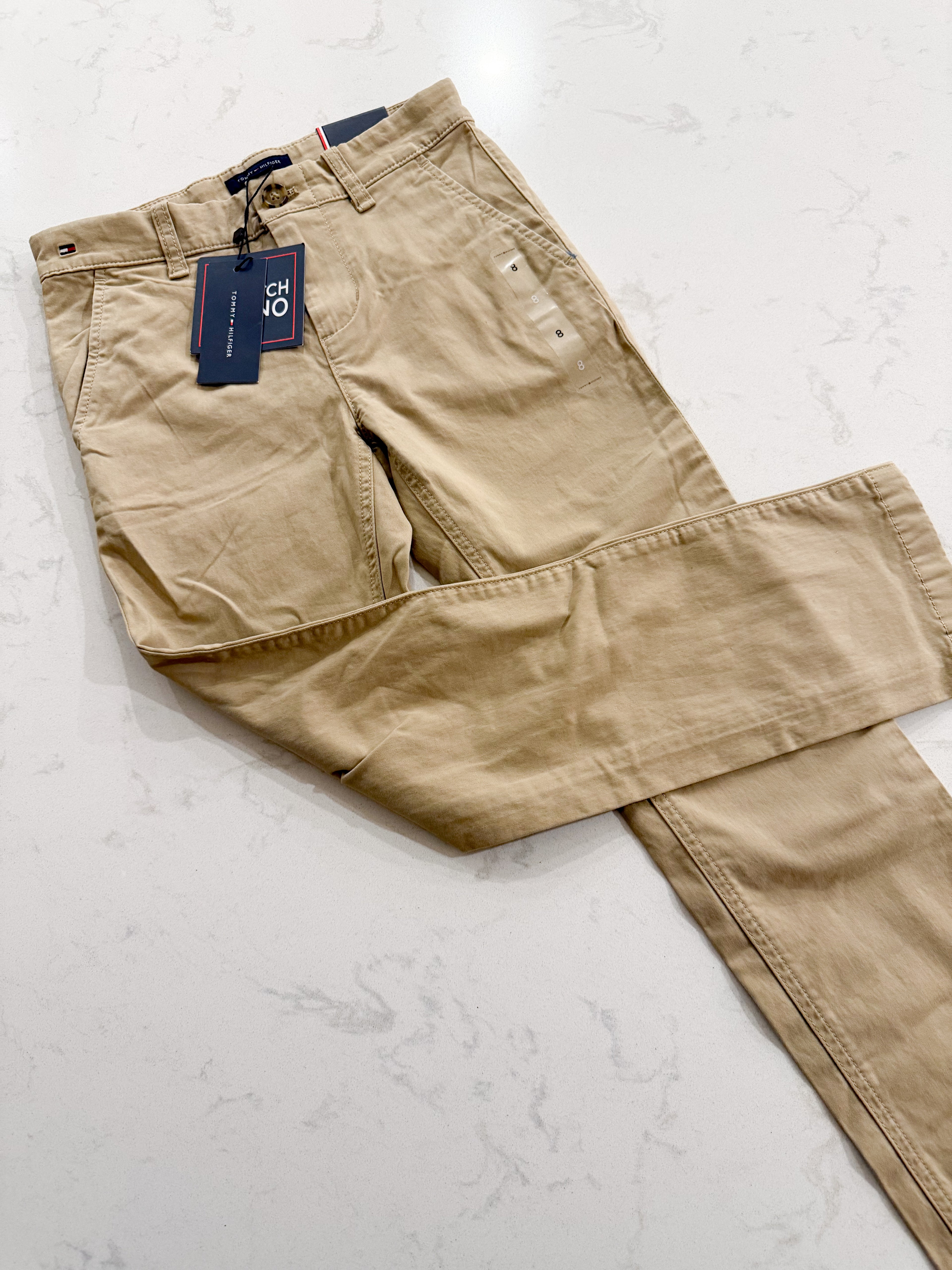 Tommy Hilfiger- 8Y- BNWT- tan khaki pants