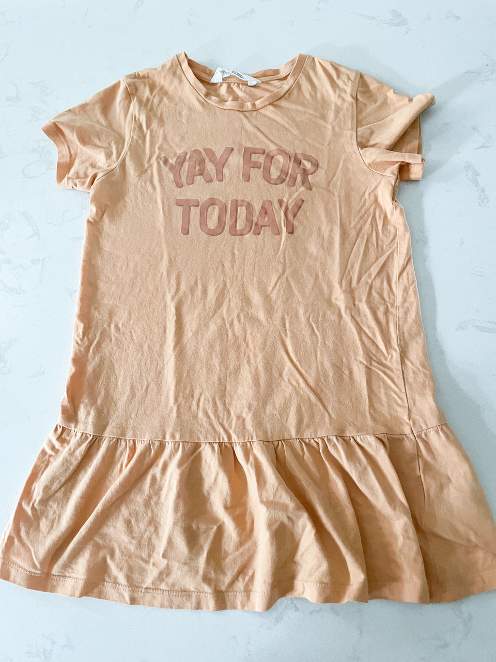 H&M-6y-PLAY- light orange dress