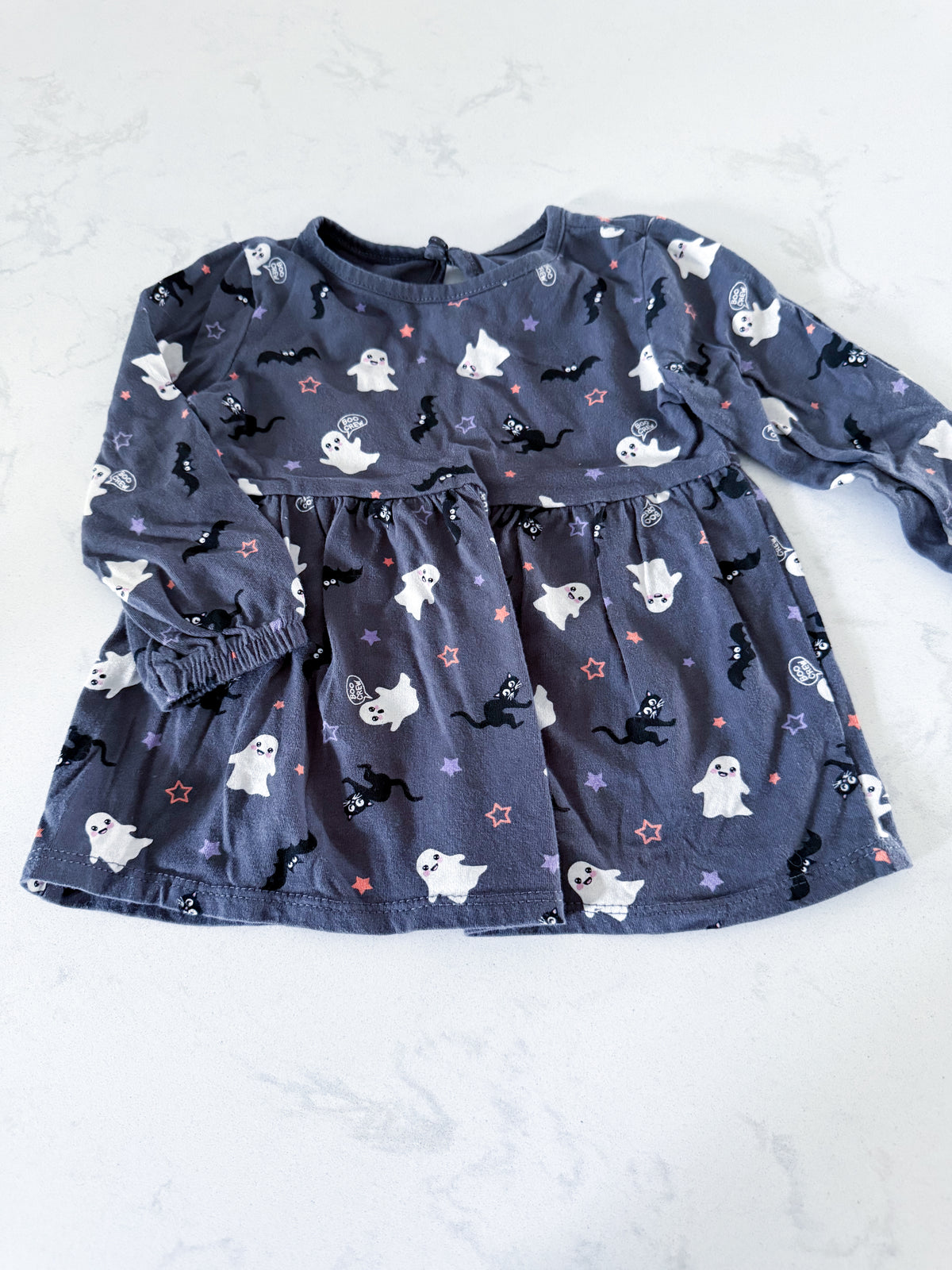 George- 12-18m- GUC- dark grey Halloween dress/top