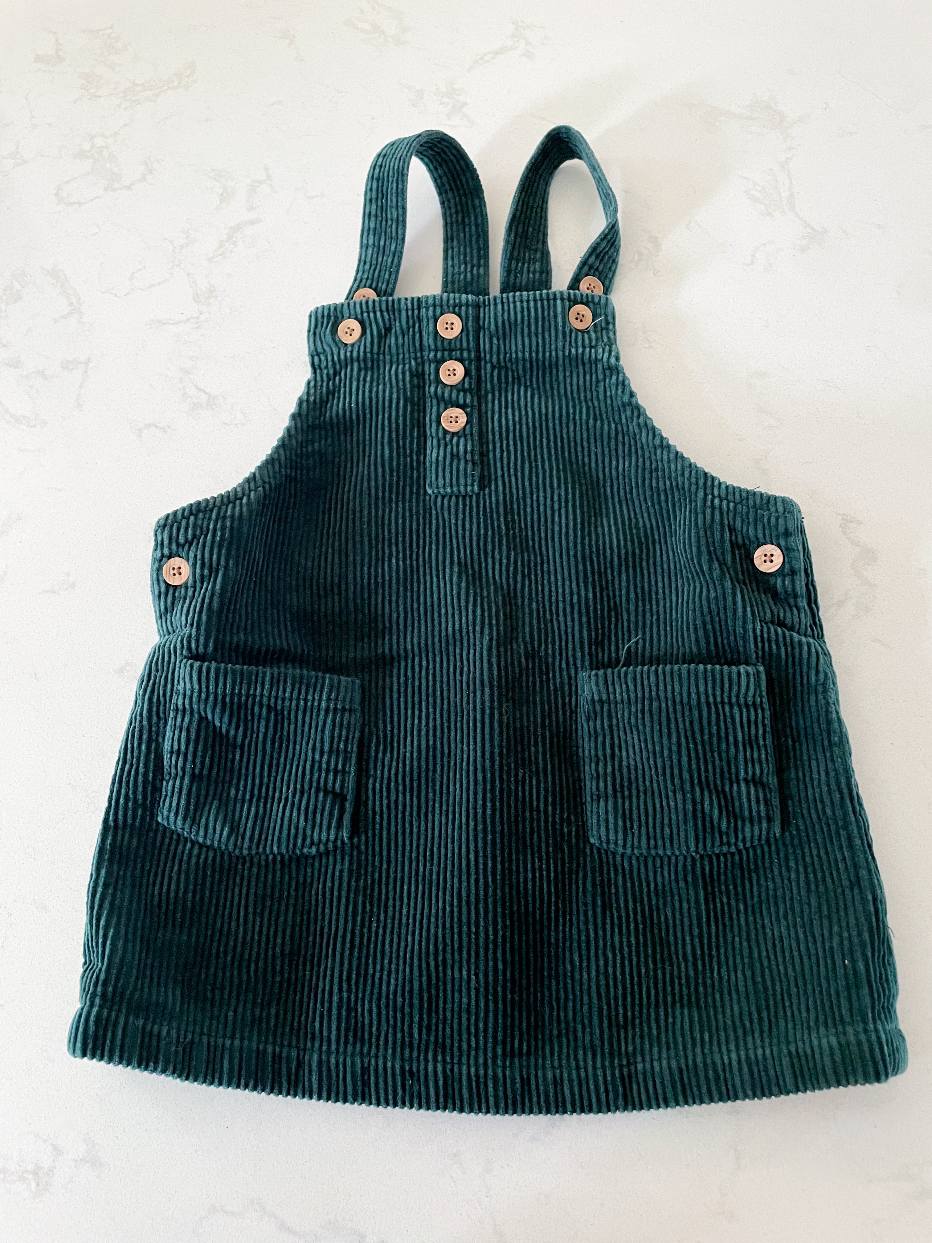 Blumind-2T-GUC- dark green corduroy dress