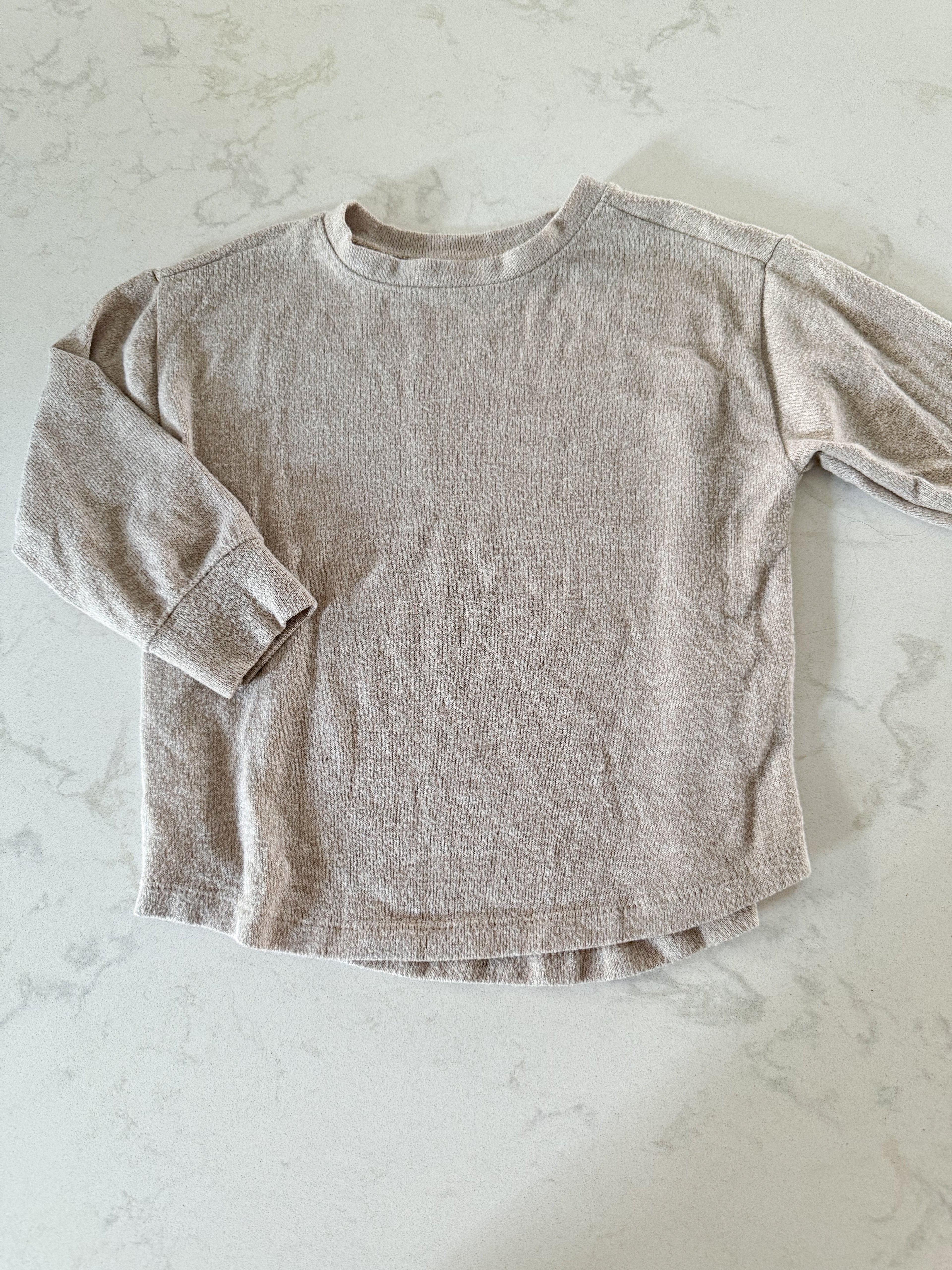 Garanimals- 18m- PLAY- beige knit thin long sleeve shirt