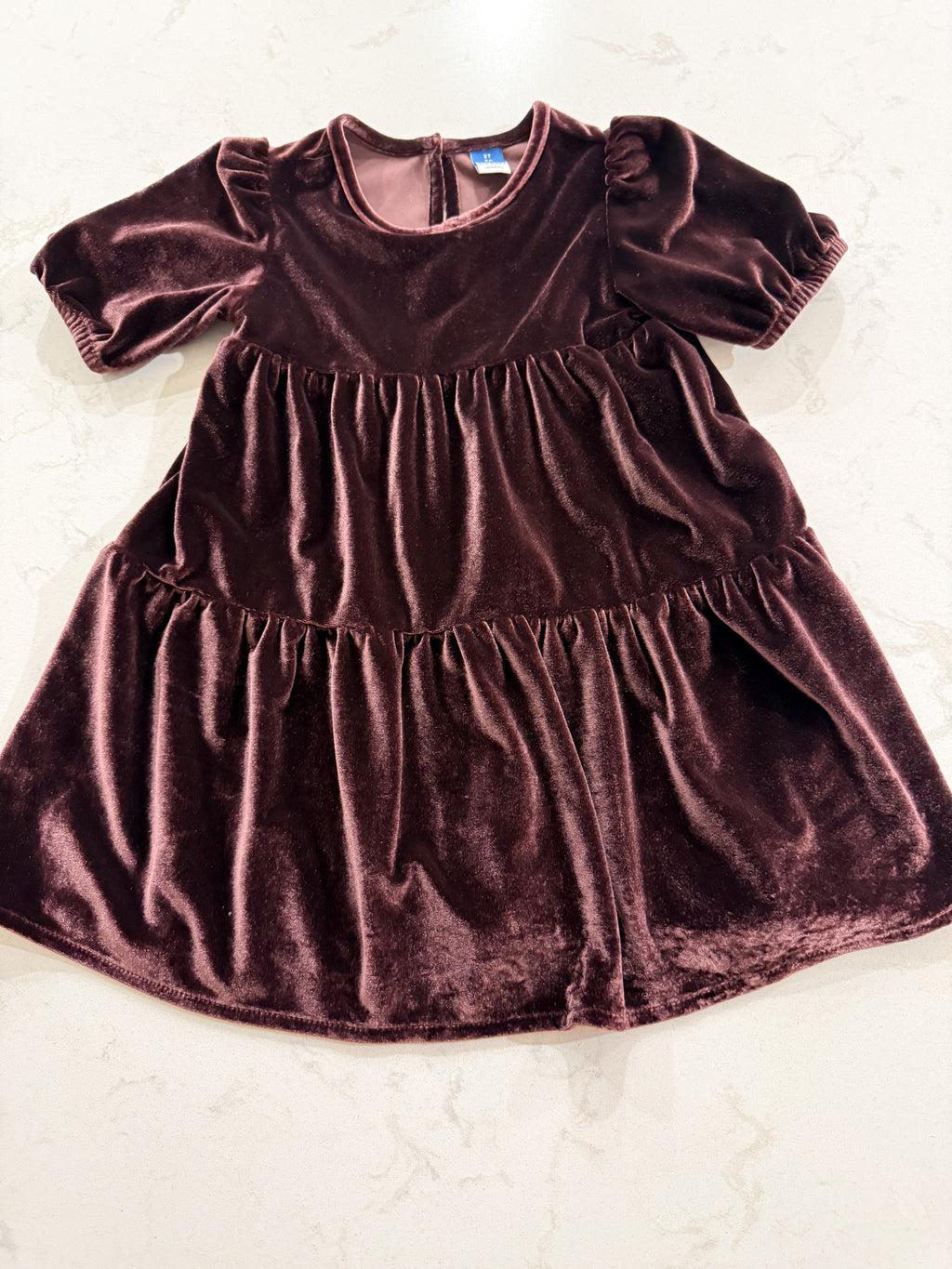 Old Navy- 3T- VGUC- dark purple velvet dress