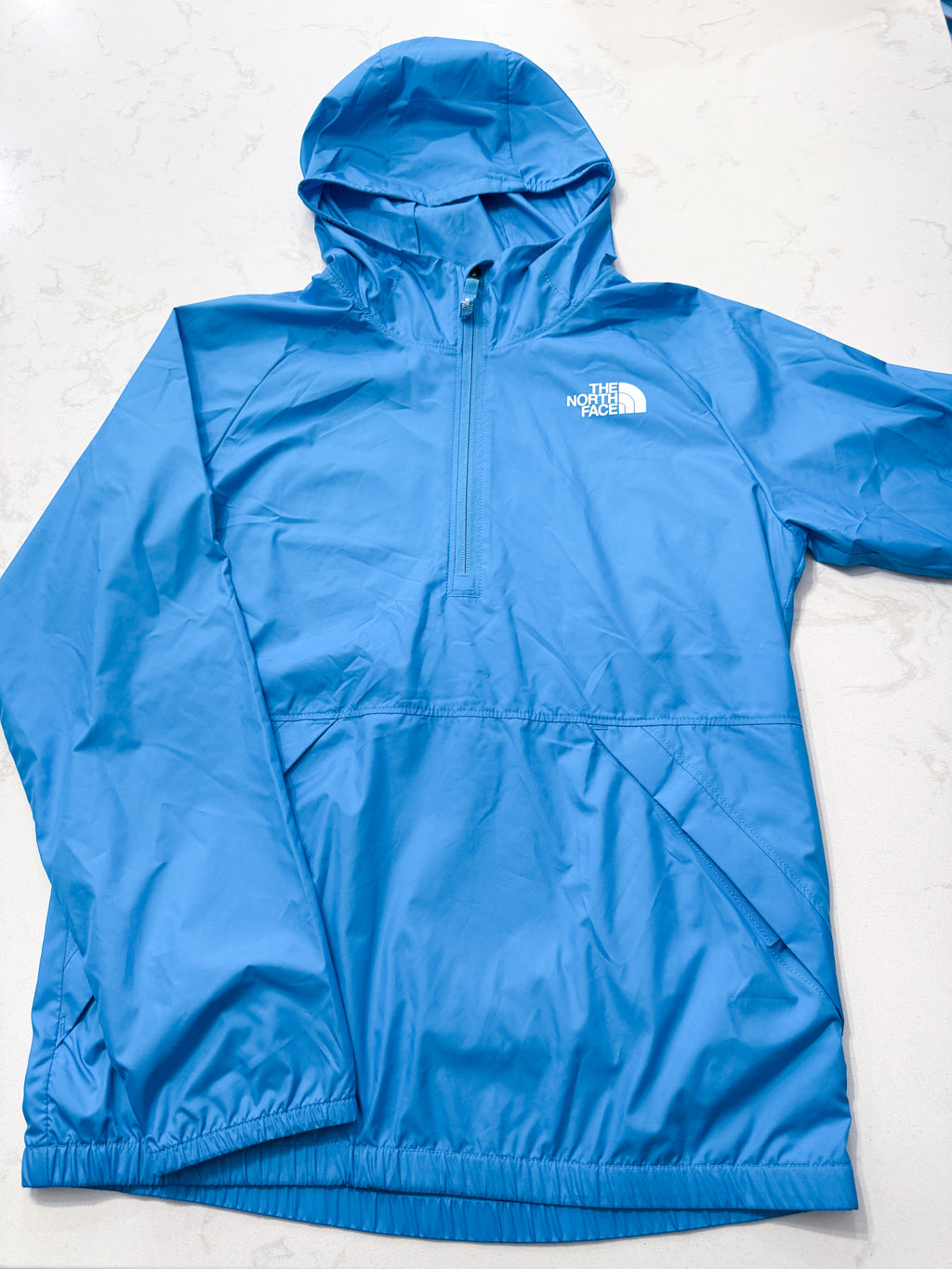 The North Face- 14-16Y- VGUC- quarter zip thin unlined windbreaker jacket with front pocket