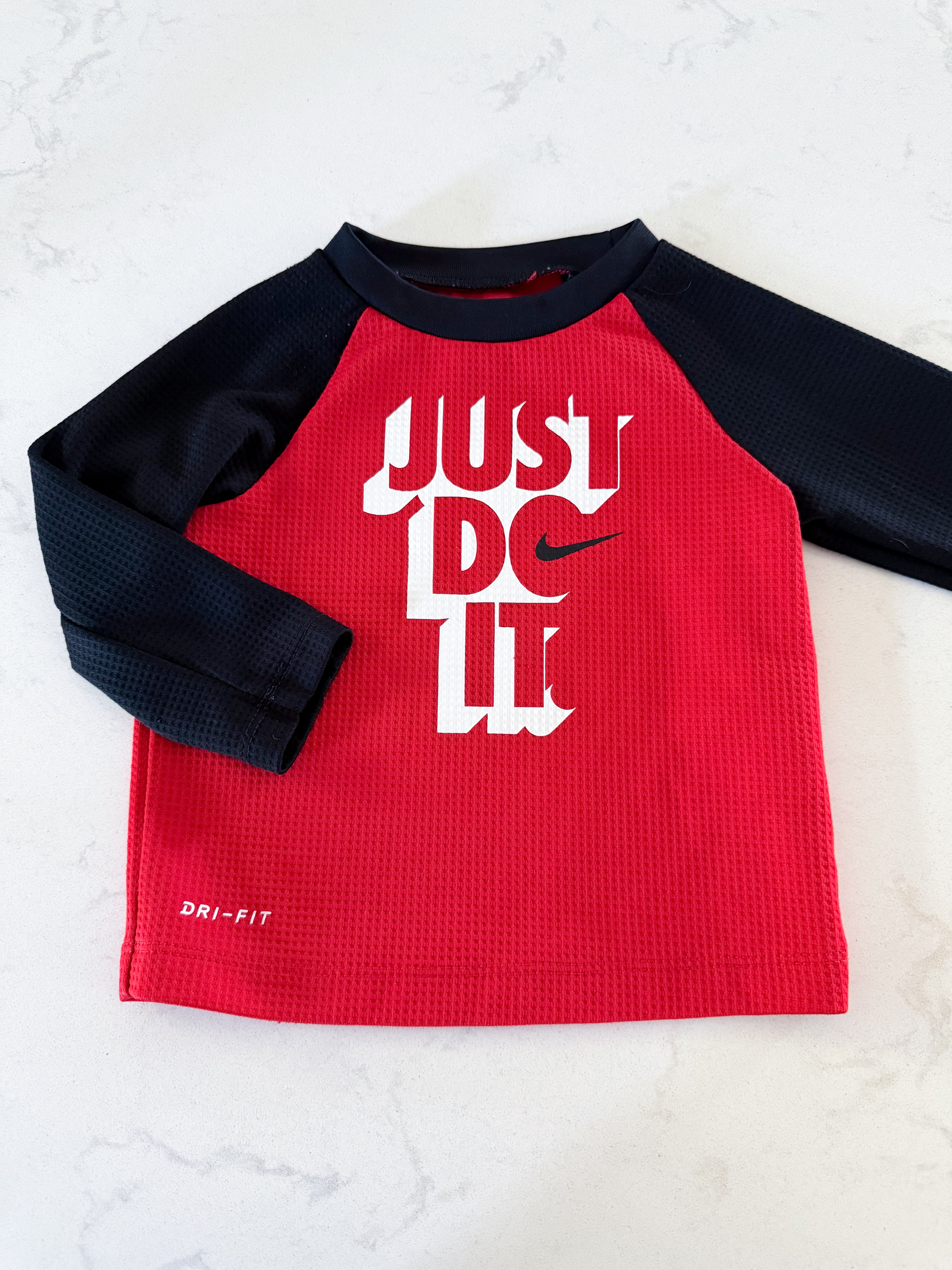 Nike- 12m- VGUC- red long sleeve athletic shirt