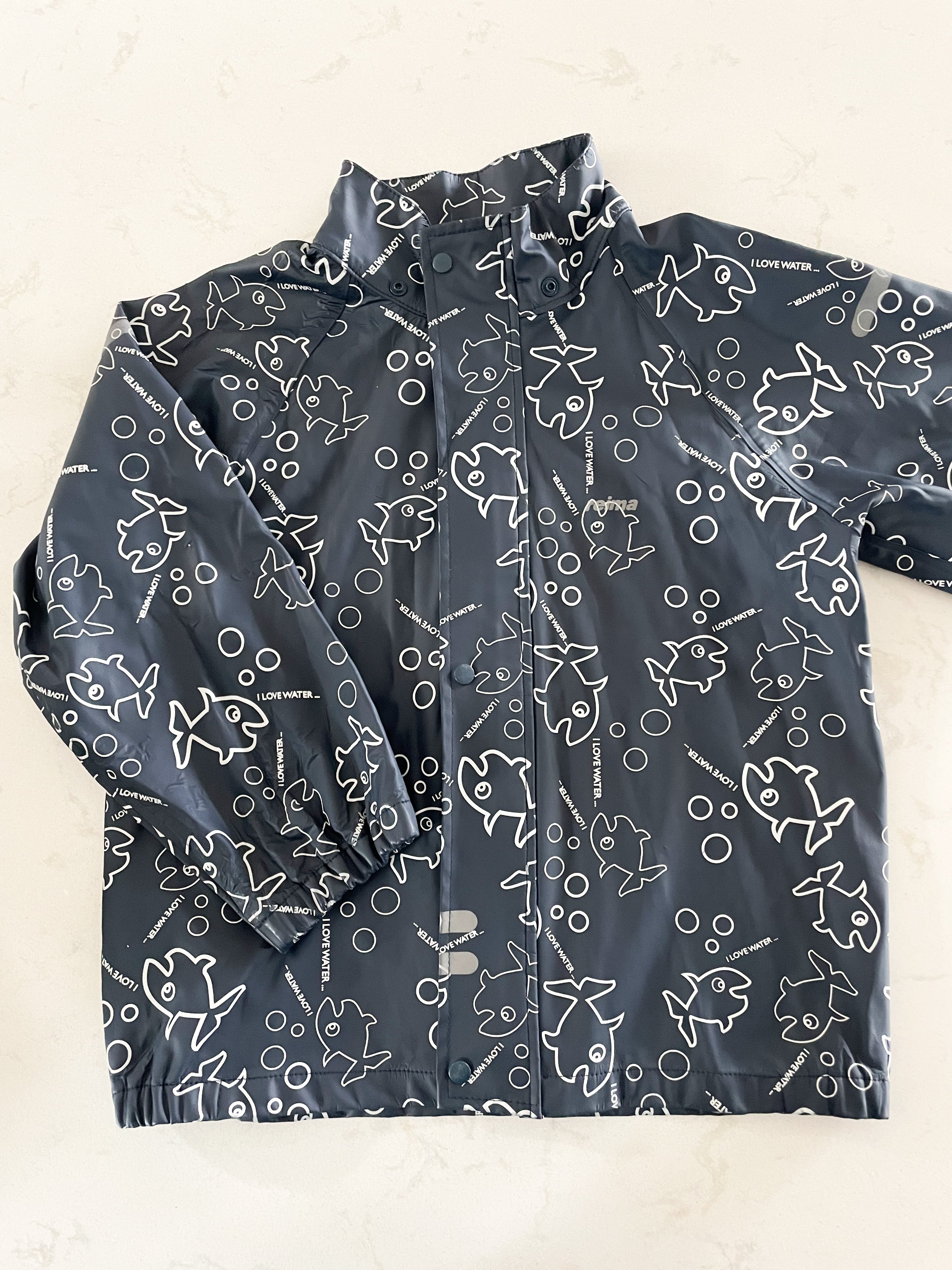 Reima- 6Y- PLAY**- navy blue with fish
