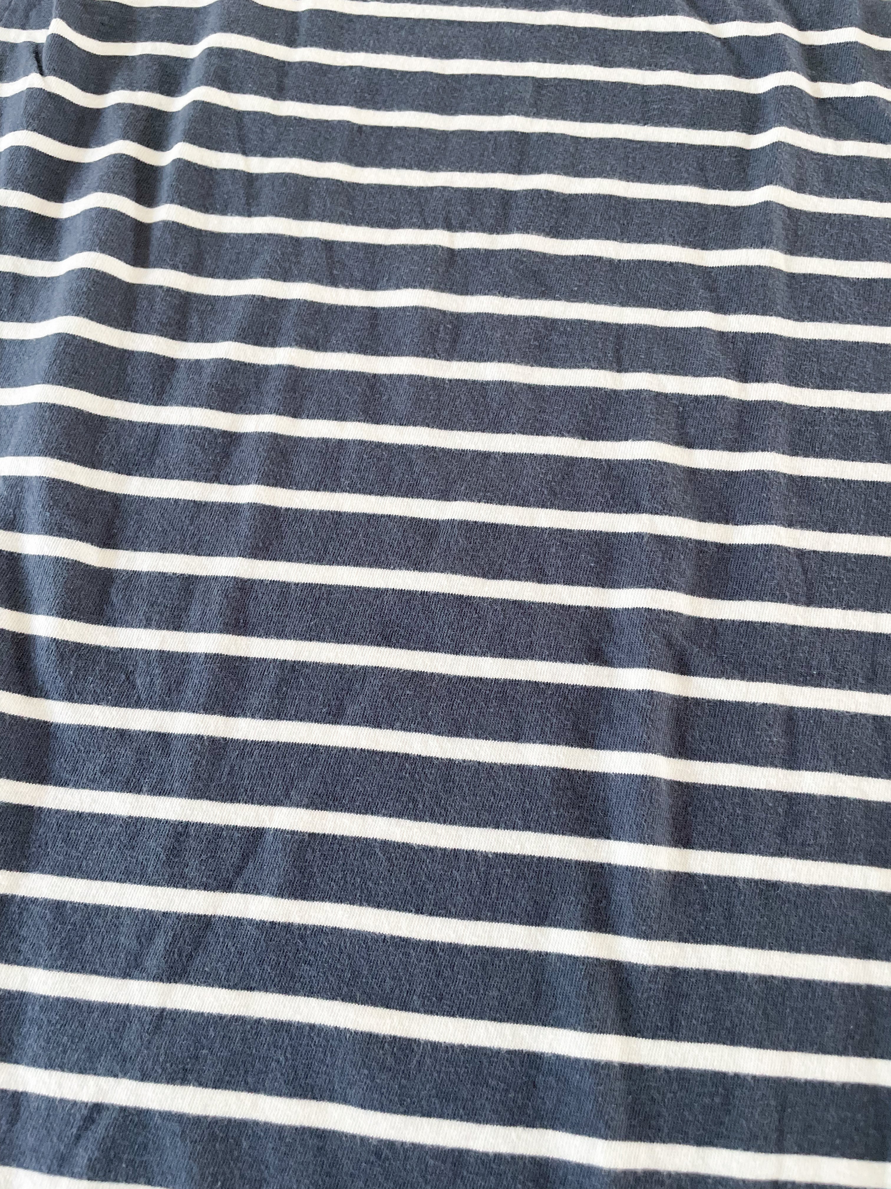 Mini Mioche- 7Y- grey and white striped casual dress