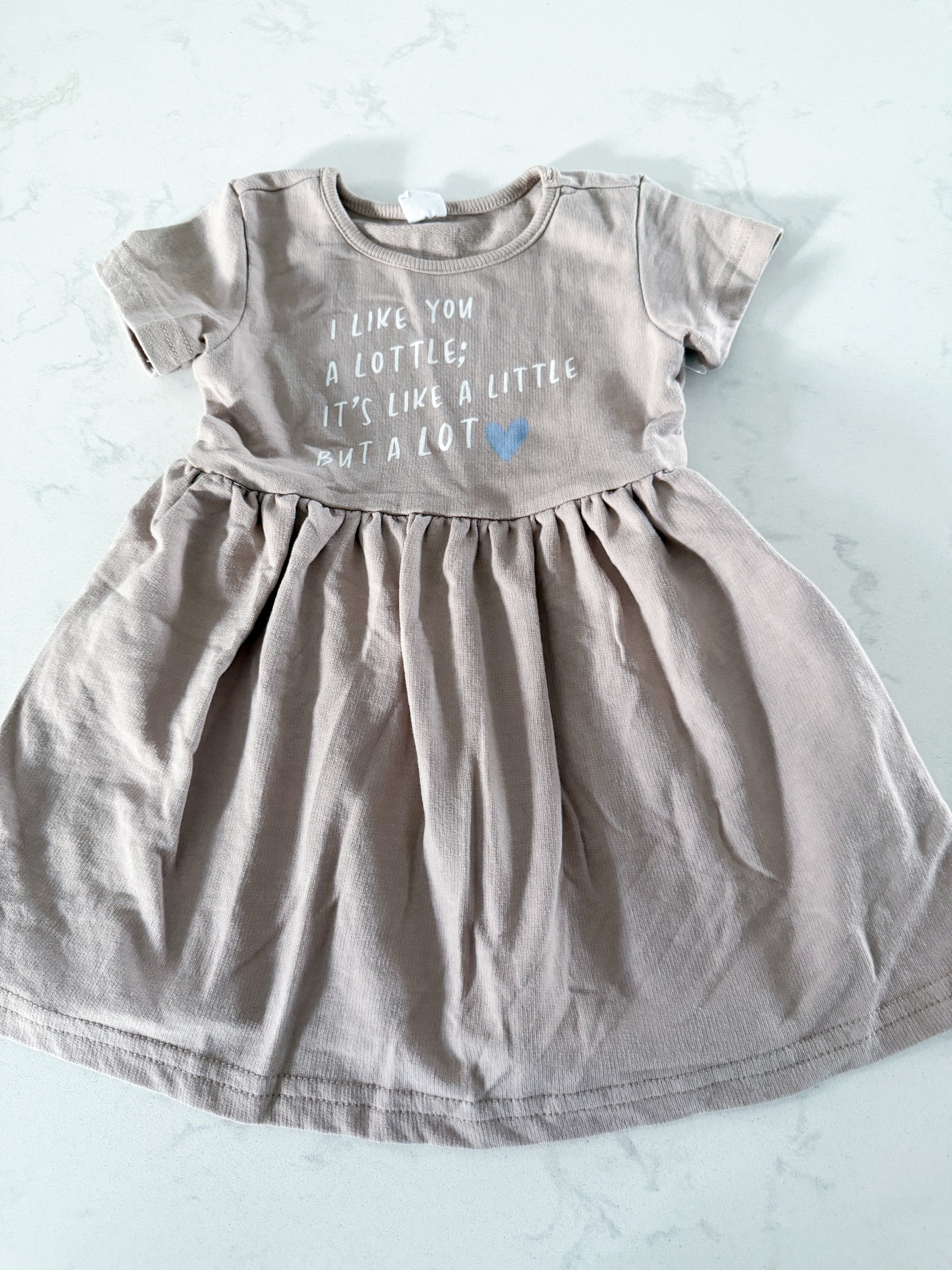 PL Baby- 18m- VGUC- beige short sleeve dress