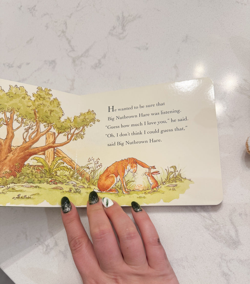 Guess How Much I Love You- hardcover book with little nutbrown hare- GUC